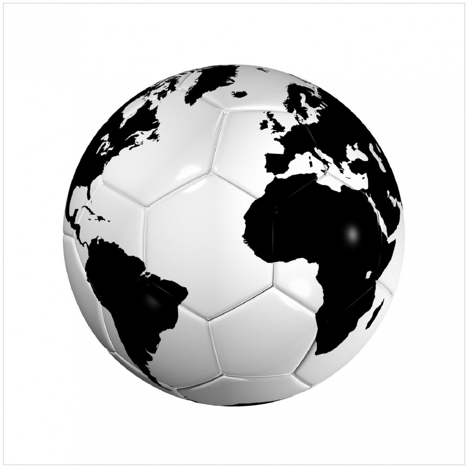 Wallario Memoboard Planet Fußball