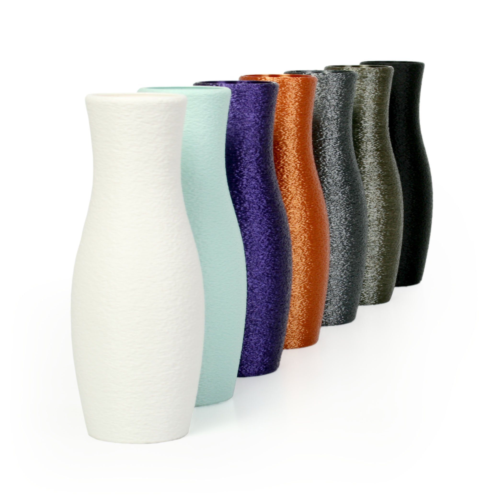 Kreative Feder Blumenvase White aus Vase Designer & – aus Dekovase bruchsicher Dekorative Rohstoffen; wasserdicht nachwachsenden Bio-Kunststoff