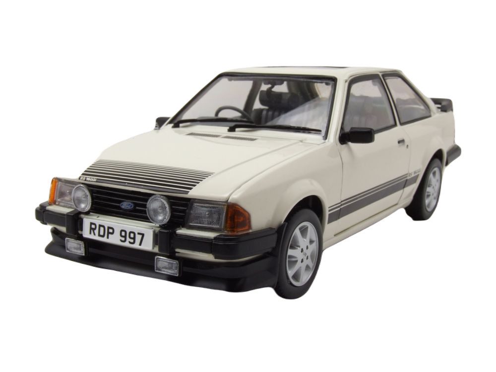 Sun Star Modellauto Ford Escort RS 1600i RHD 1984 weiß, Maßstab 1:18