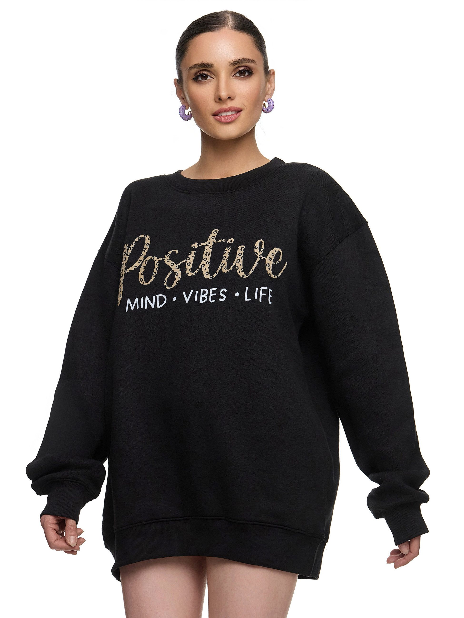 Worldclassca Sweatshirt Worldclassca Oversized Sweatshirt POSITIVE günstig online kaufen