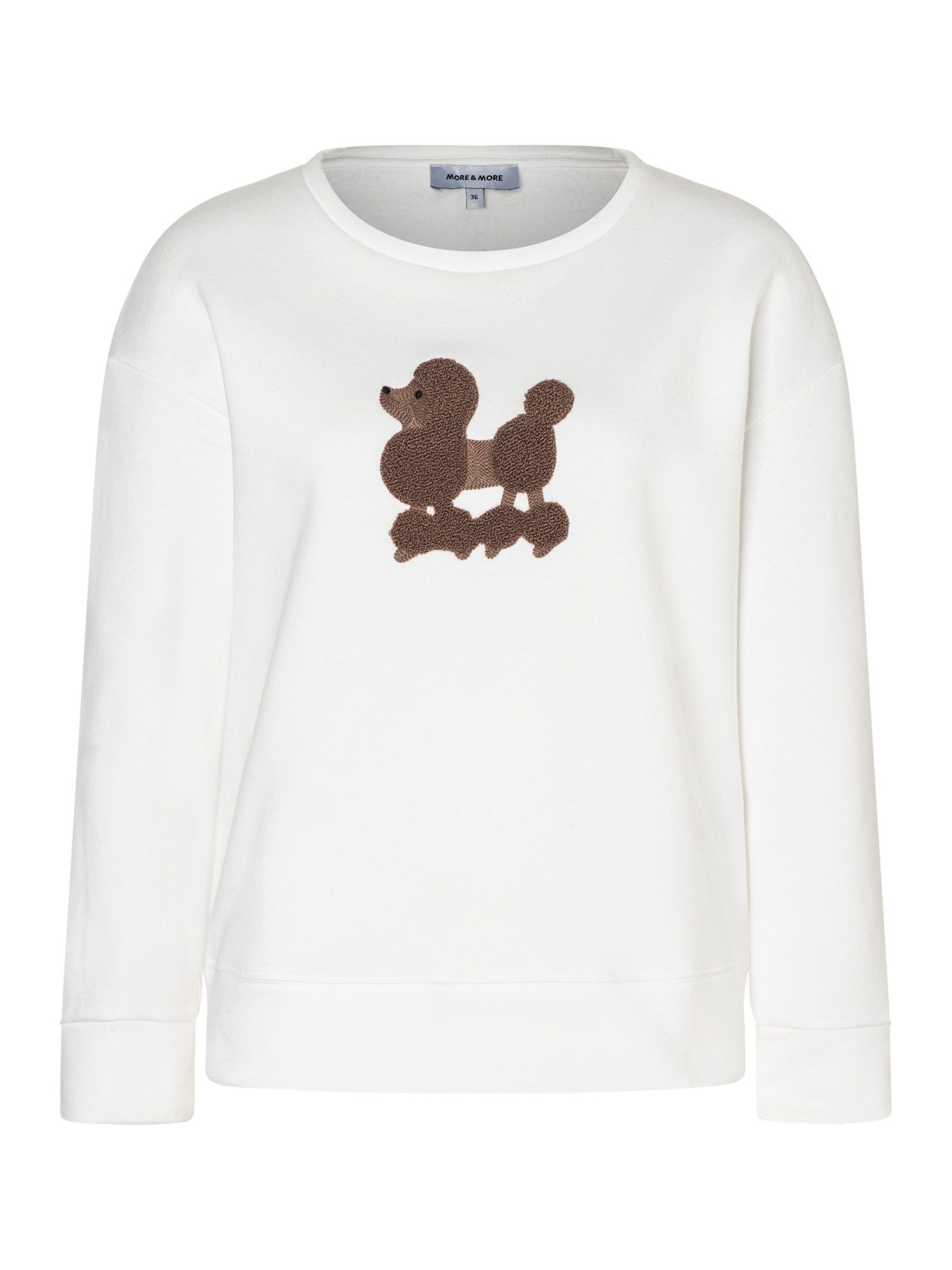 MORE&MORE Sweatshirt flauschiges Sweatshirt Pudel günstig online kaufen