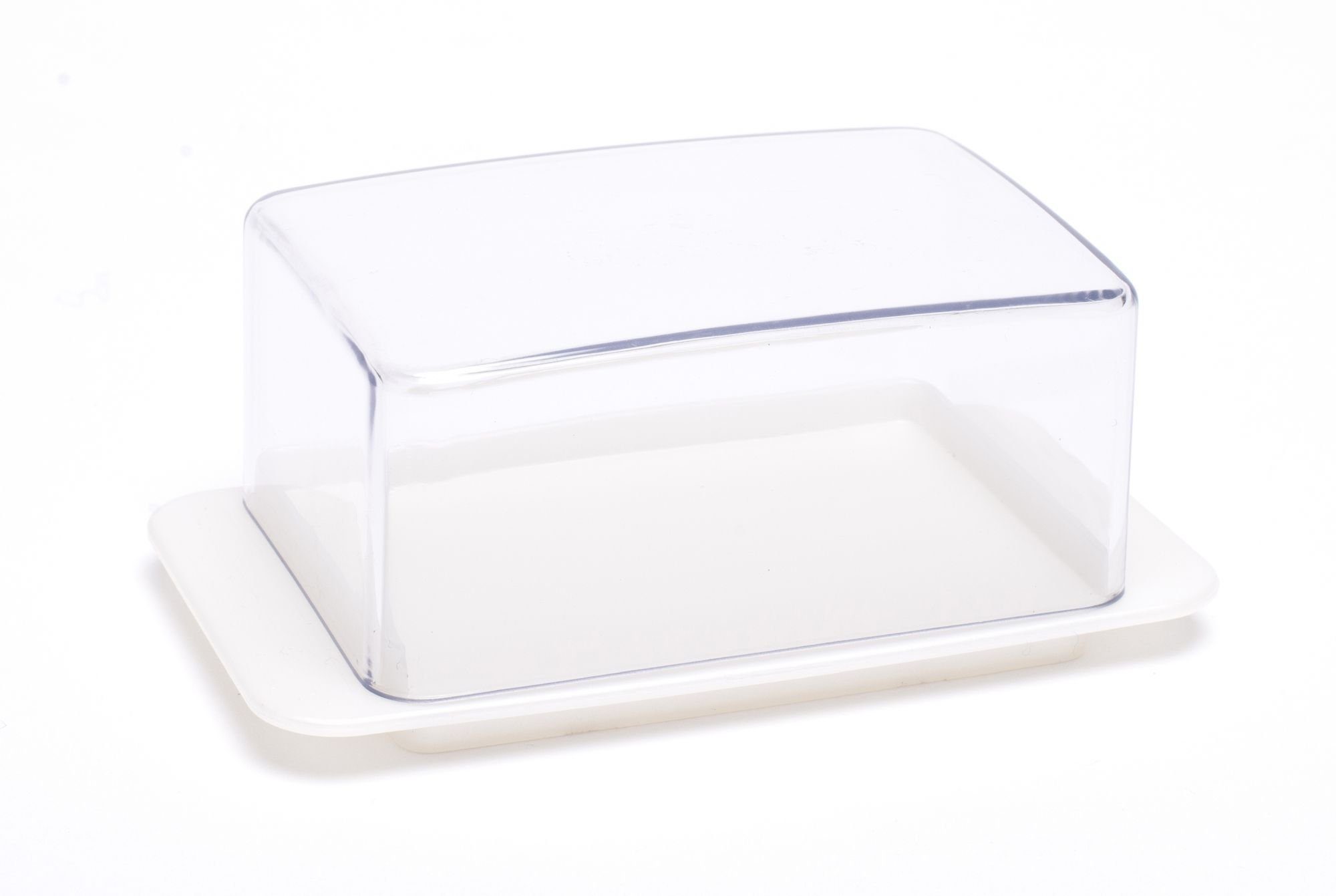 homiez Butterdose, Kunststoff, (1-tlg), Mini Butterbox für halbes  Butterstück 125g transparenter Deckel weißer Boden Trasparent online kaufen  | OTTO