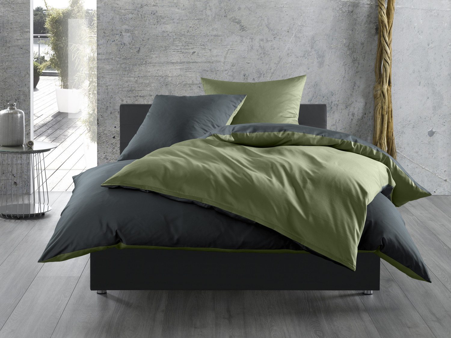 BETTWAESCHE-MIT-STIL Bettwäsche Mako Satin Wendebettwäsche, Mako-Satin, 2 t günstig online kaufen