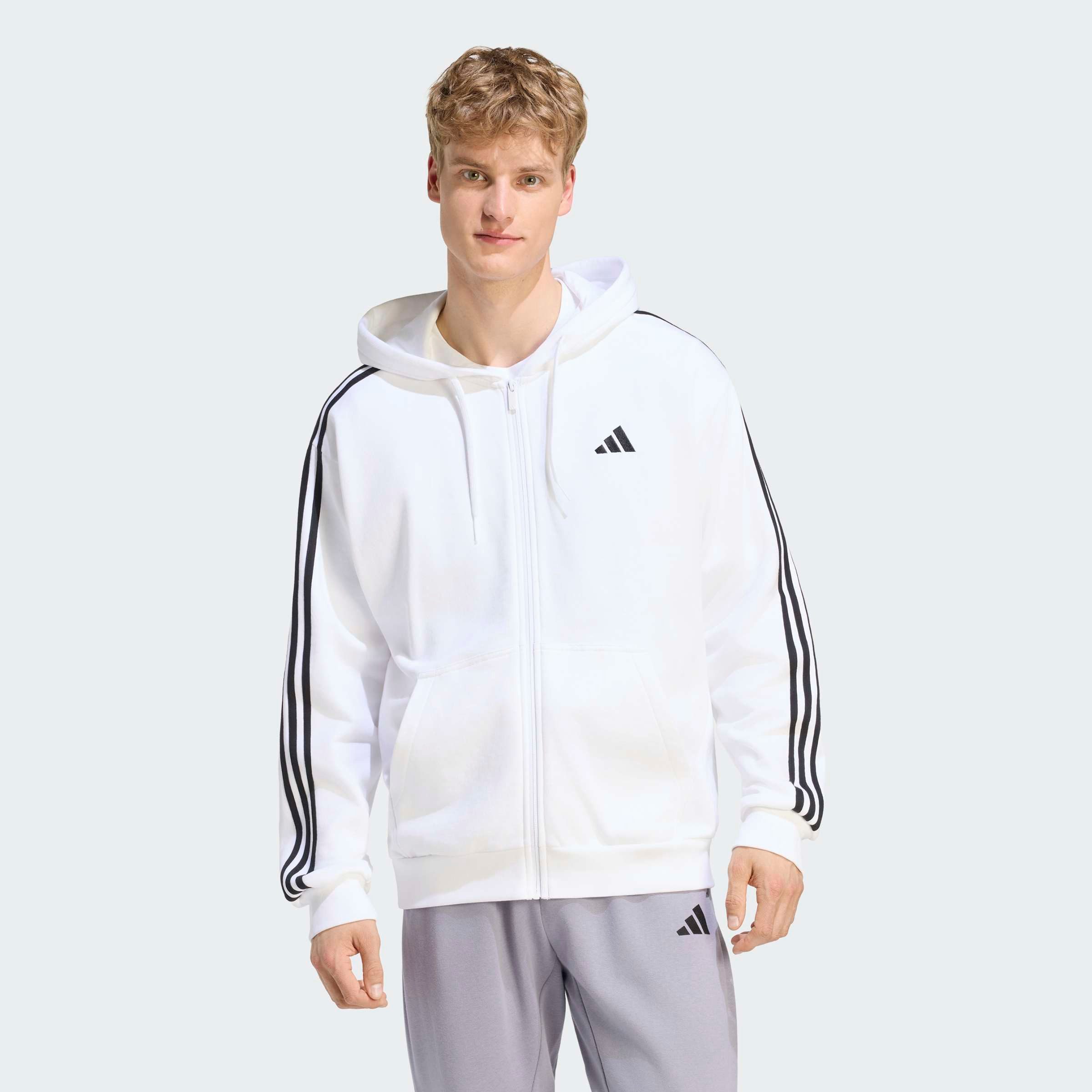 adidas Sportswear Kapuzensweatshirt ESSENTIALS 3-STREIFEN FRENCH TERRY