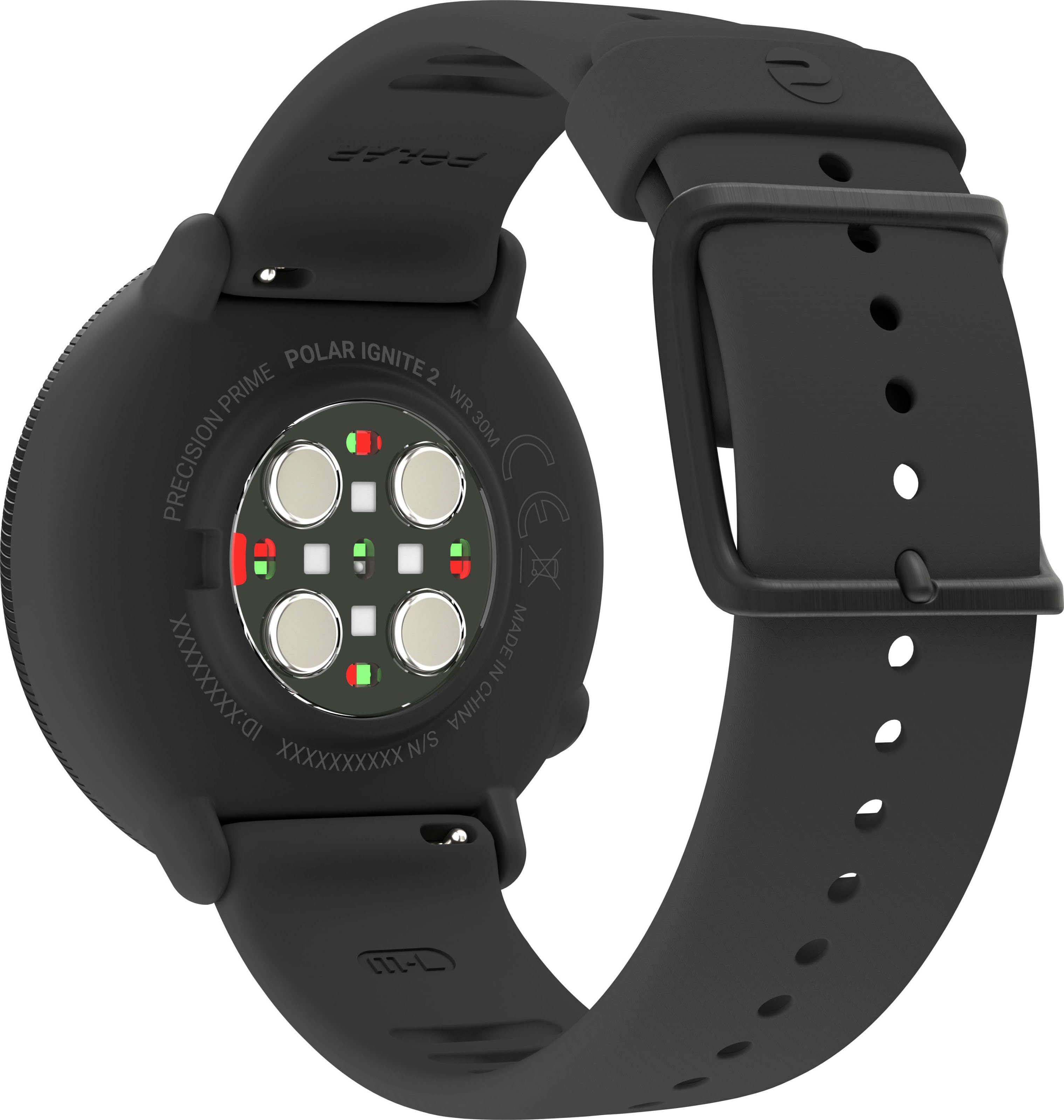 Polar Ignite 2 GPS-Fitnessuhr, Größe S-L Smartwatch (Proprietär) schwarz