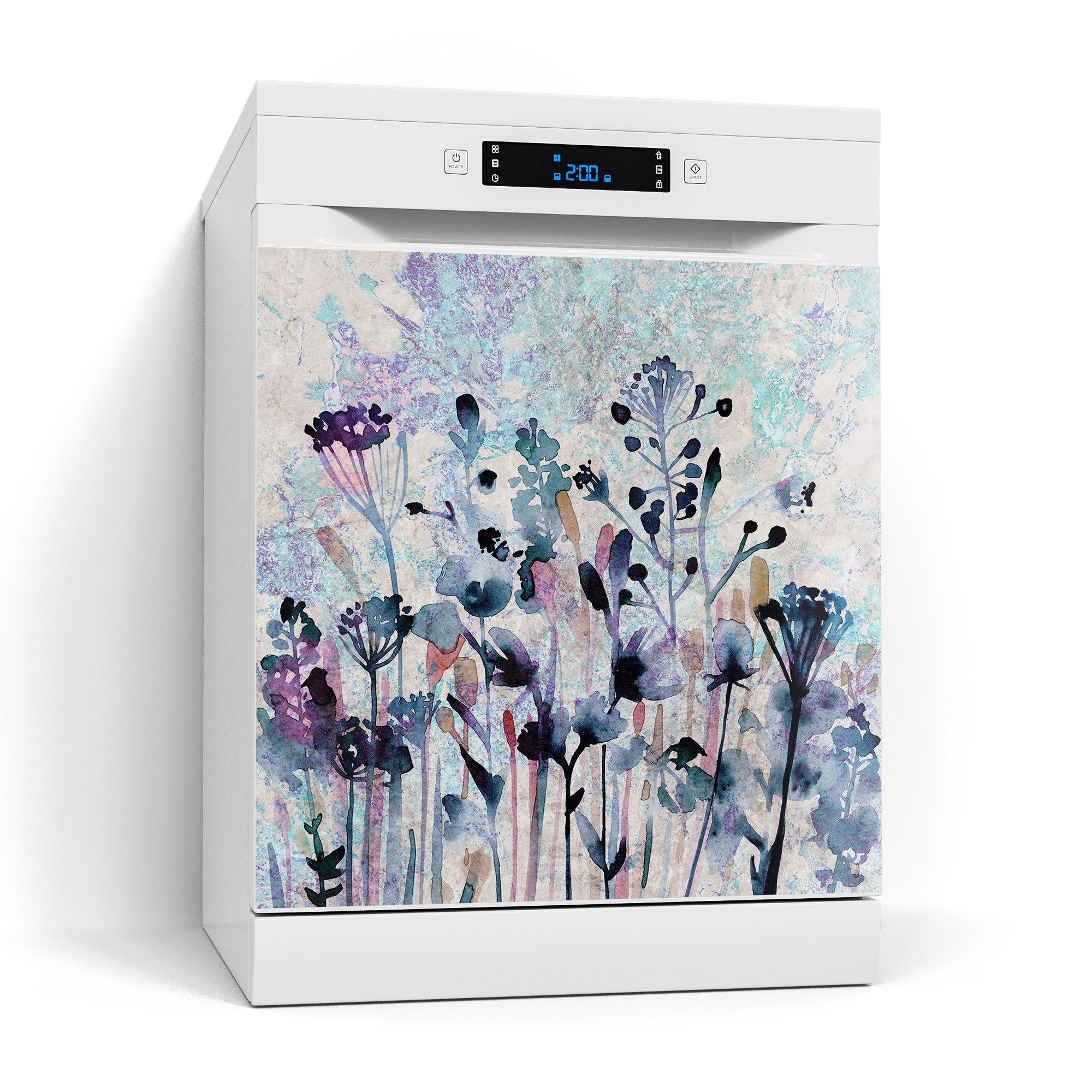 DEQORI Magnetfolie 'Träumende Blüten', Spülmaschine Magnetmatte magnetisch Magnetfolie Folie Schutz