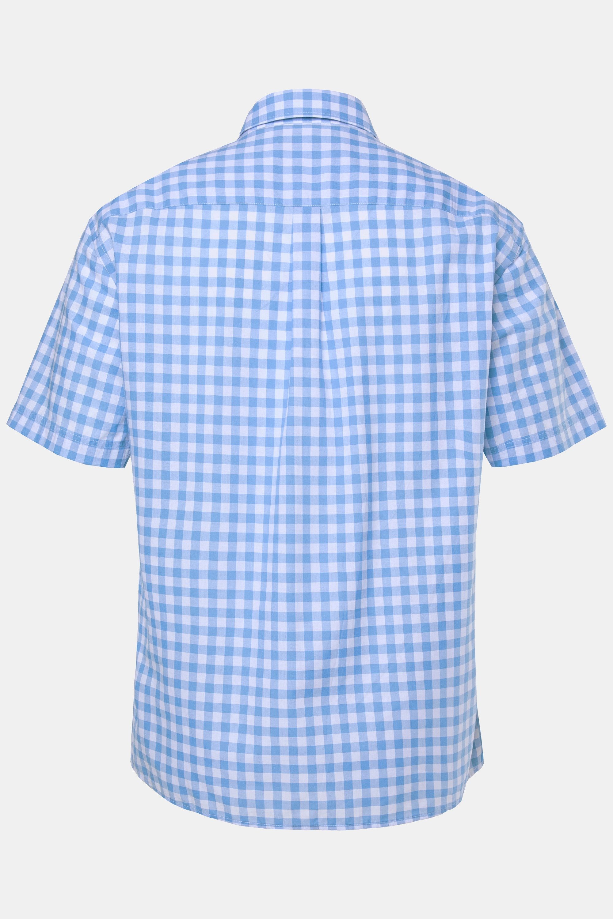 Men Plus Kurzarmhemd Trachten-Karohemd Halbarm Kentkragen Comfort Fit – Bild 3 von 3