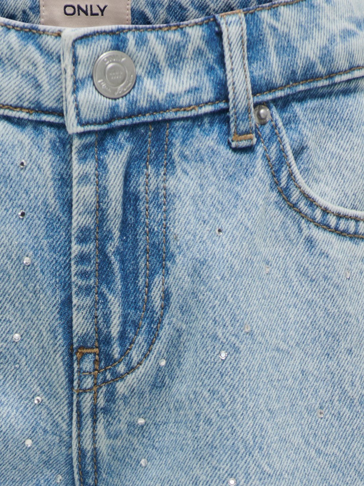 KIDS ONLY Weite Jeans KOGCOBAIN RHINESTONE WIDE DNM AZG NOOS