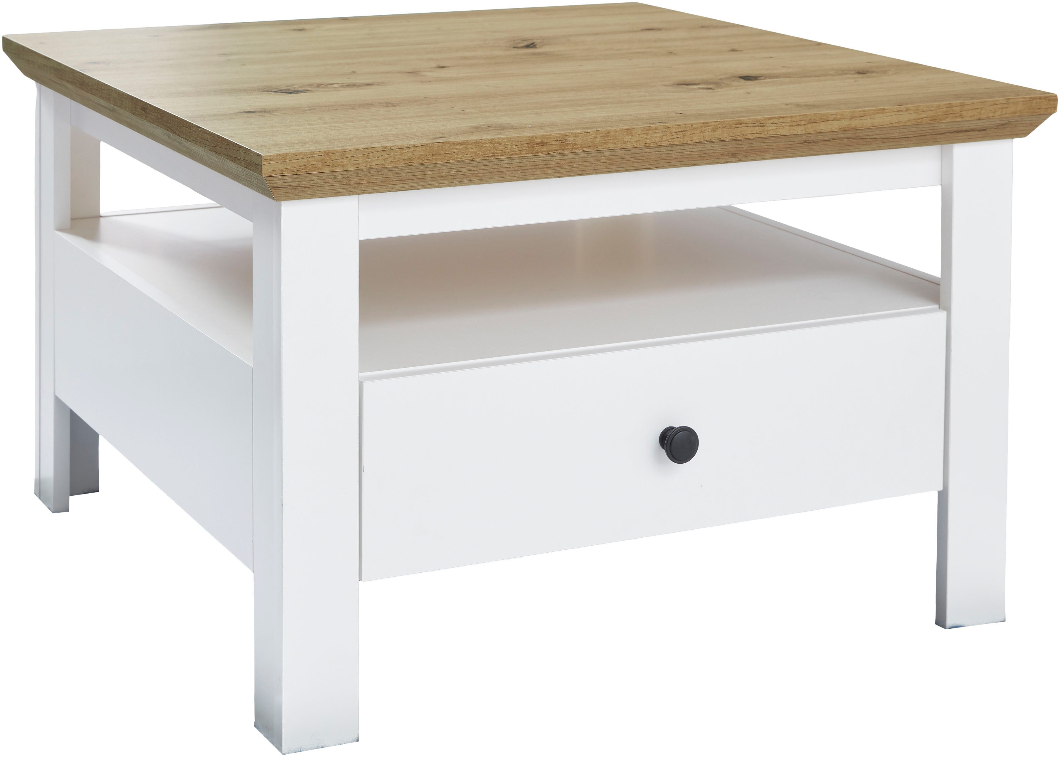 Home affaire Couchtisch Ulm, Couchtisch mit Schublade & offenem Fach - (B/T/H) 70/70/46 cm