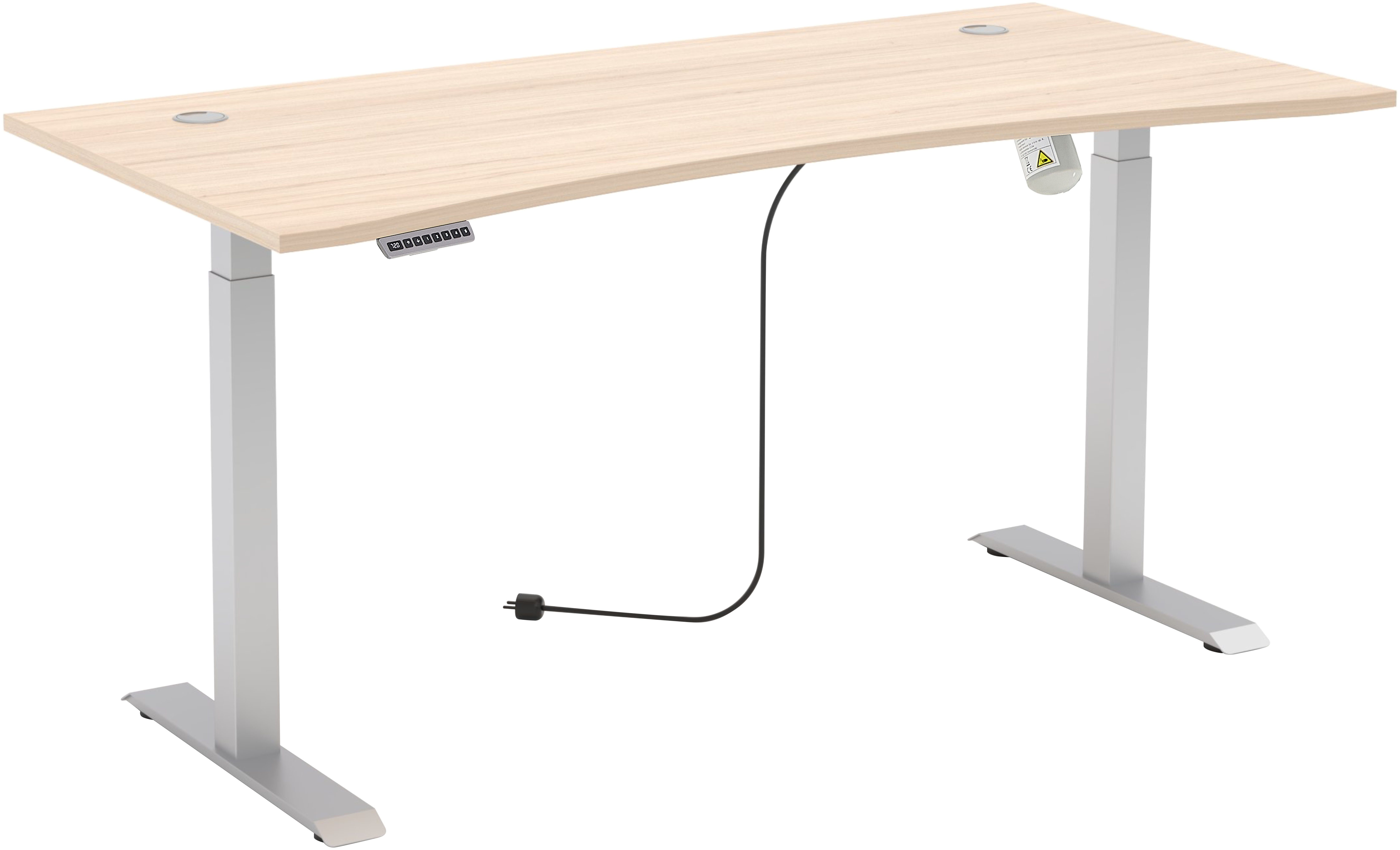 Innostyle Schreibtisch Schreibtisch Santorin, 160/72/77 cm (B/H/T) (1-St), mit Motor zur Höhenverstellung (72-120 cm) mit Memory-Funktion