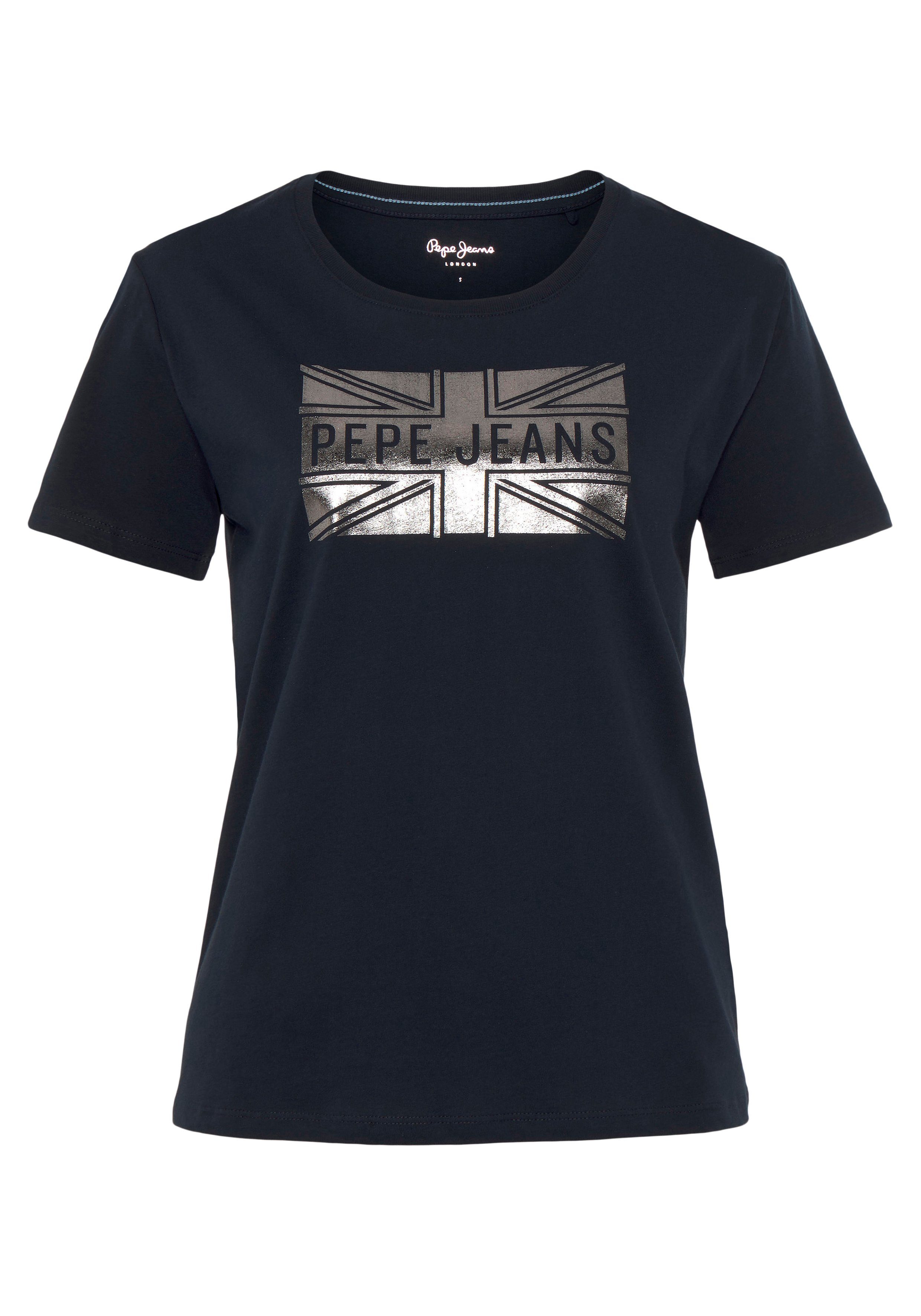 Pepe Jeans T-Shirt PEARL (1-tlg), In figurbetonter Passform mit  Rundhals-Ausschnitt | T-Shirts