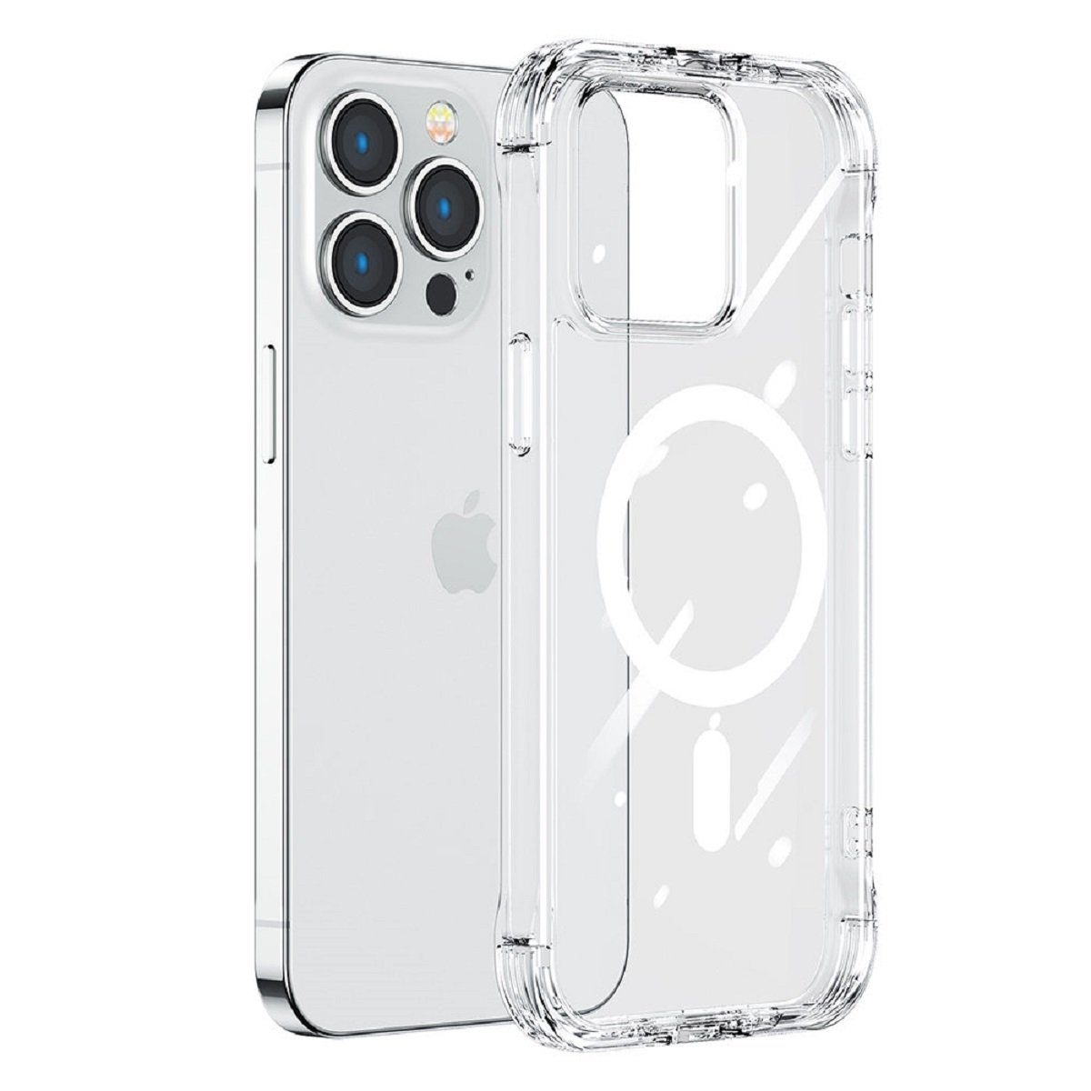 JOYROOM Handyhülle Magnetic Defender Hülle für iPhone 14 gepanzert mit Hakenständer, für iPhone 14, Pro, Plus, Pro Max