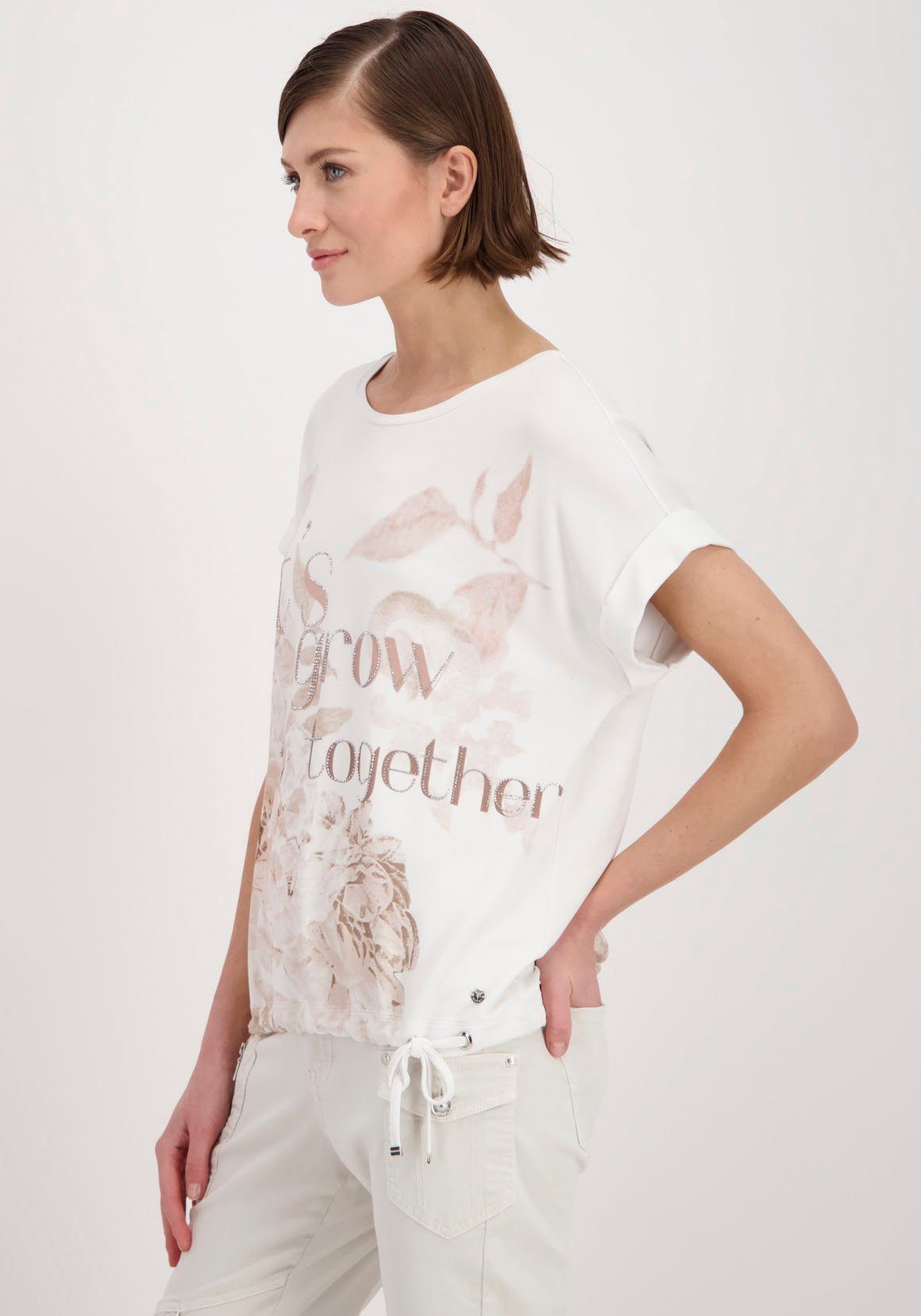 Rundhalsshirt mit Monari Alloverprint