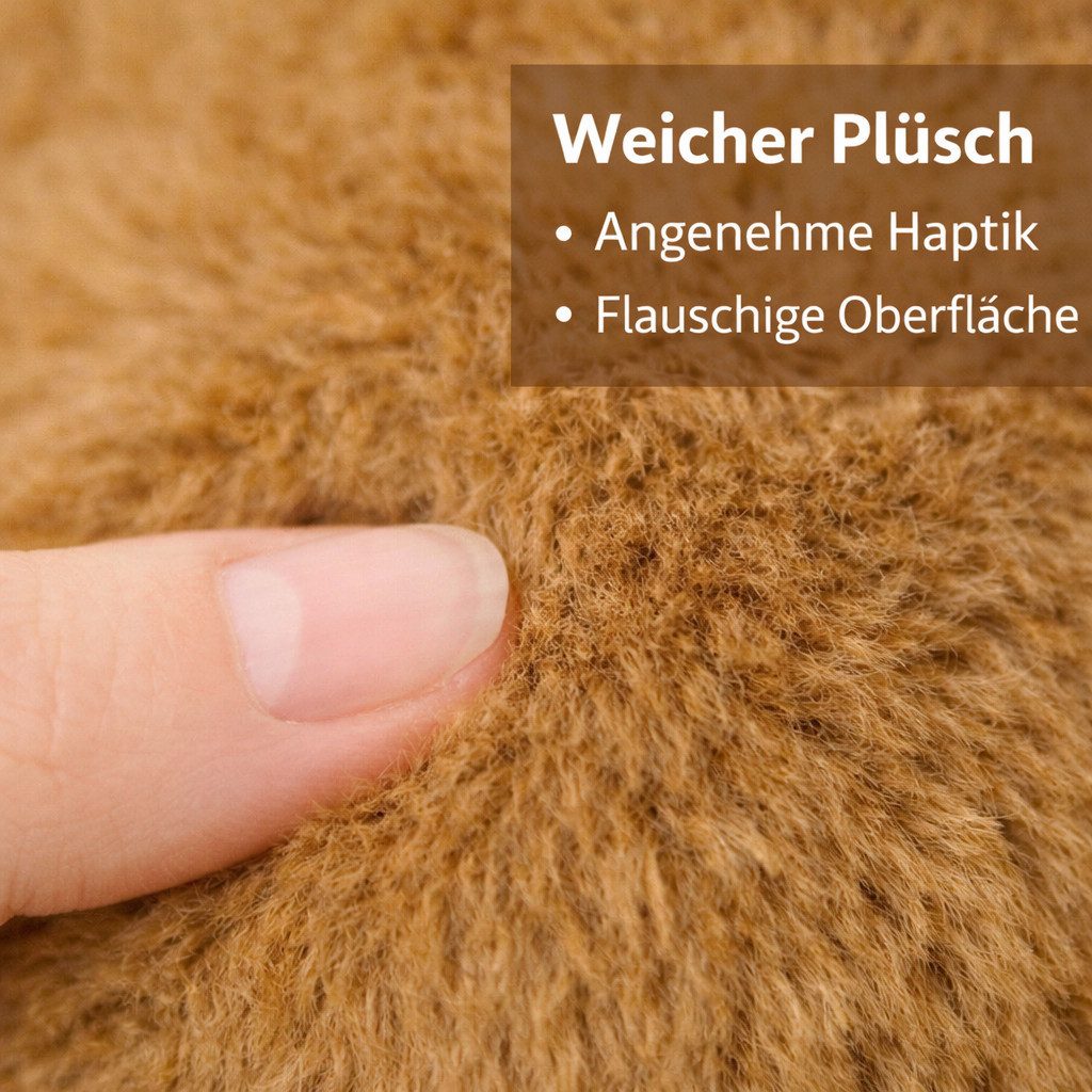 soma Kuscheltier Capybara Plüschtier 18cm im Früchte-Versteck braun Pfirsich (Set, 1-St., Geschenk-Set), Niedliches Capybara im weichen Früchte-Versteck – herausnehmbar