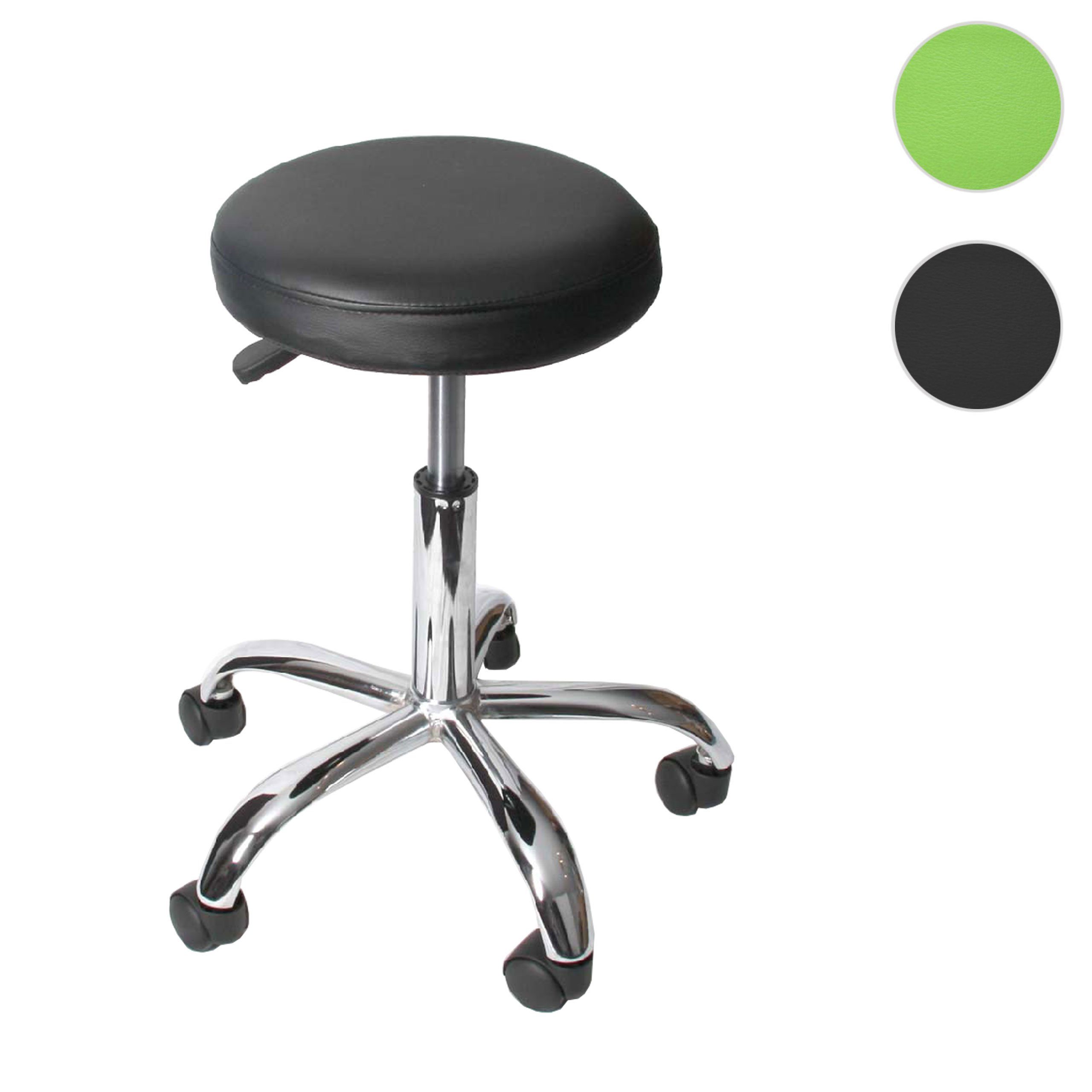 MCW Arbeitshocker MCW-E47 (1 St), 360° frei drehbar, Stufenlos höhenverstellbar, Gepolsterte Sitzfläche