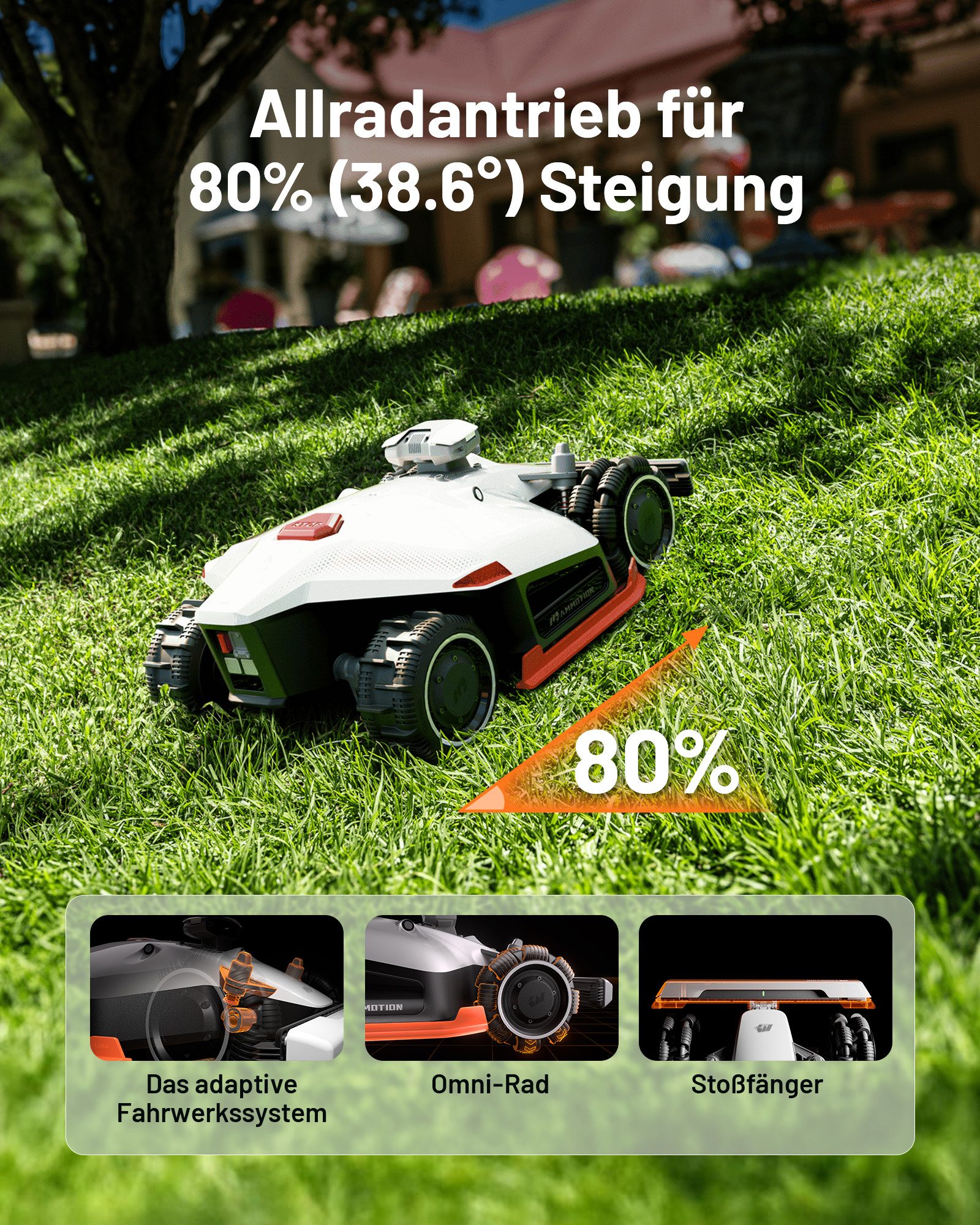 Mammotion Rasenmähroboter LUBA 2 AWD 3000X, günstig online kaufen