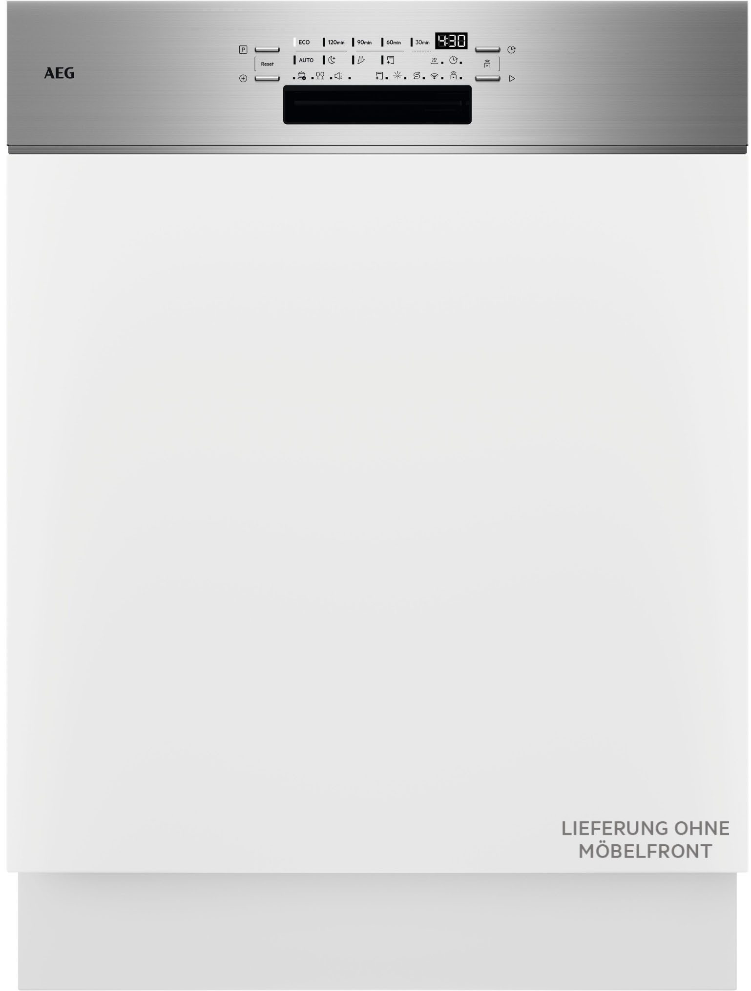 AEG teilintegrierbarer Geschirrspüler Serie 7000, 60 cm, WiFi V72GTB10SNM, 13 Maßgedecke, Wassersparende Spülmaschine: 8,4l im Eco-Programm-effiziente Reinigung