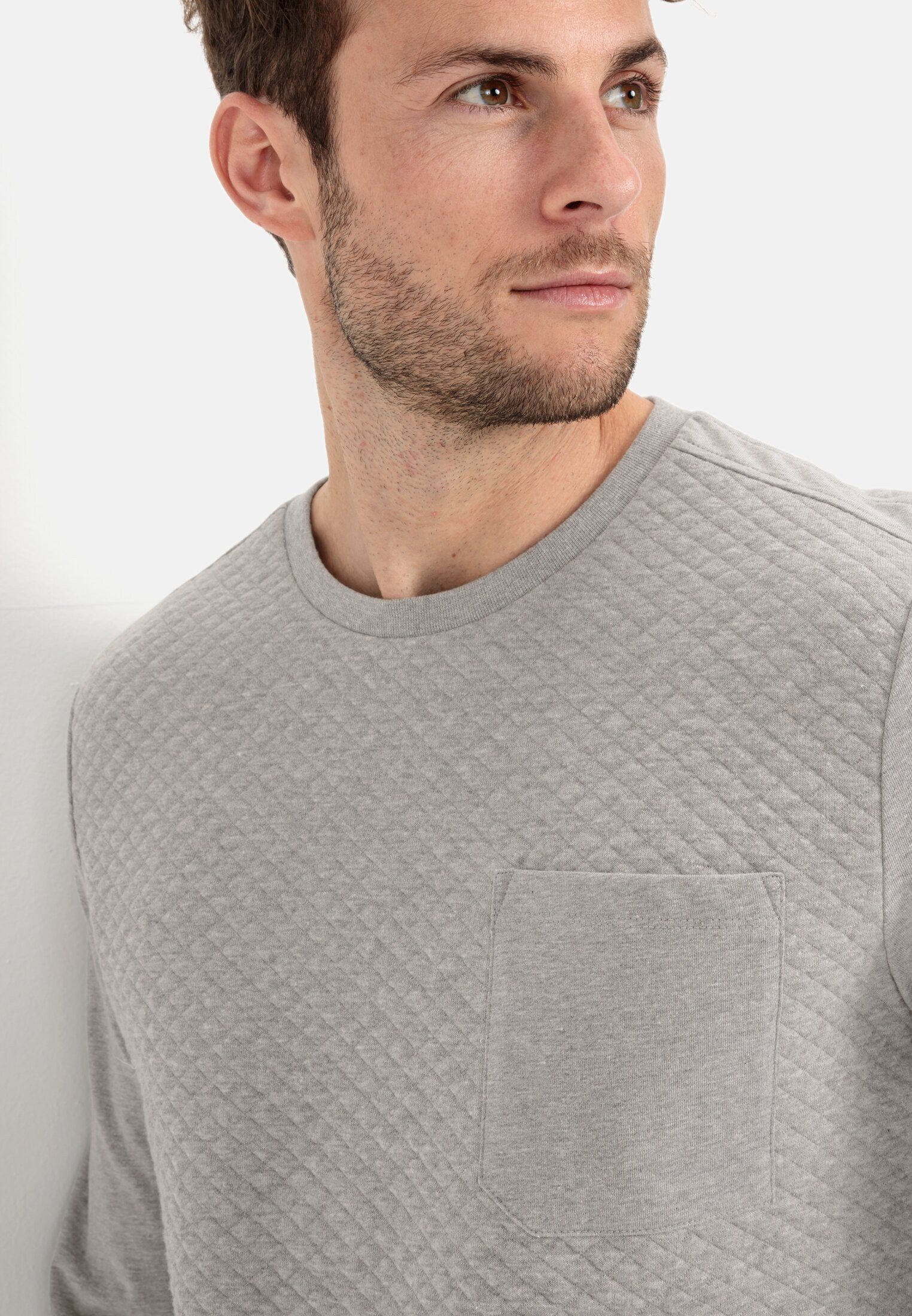 camel active Langarmshirt mit Brusttasche Langarm