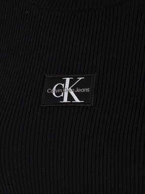 Calvin Klein Jeans Strickkleid BADGE ROLL NECK SWEATER DRESS