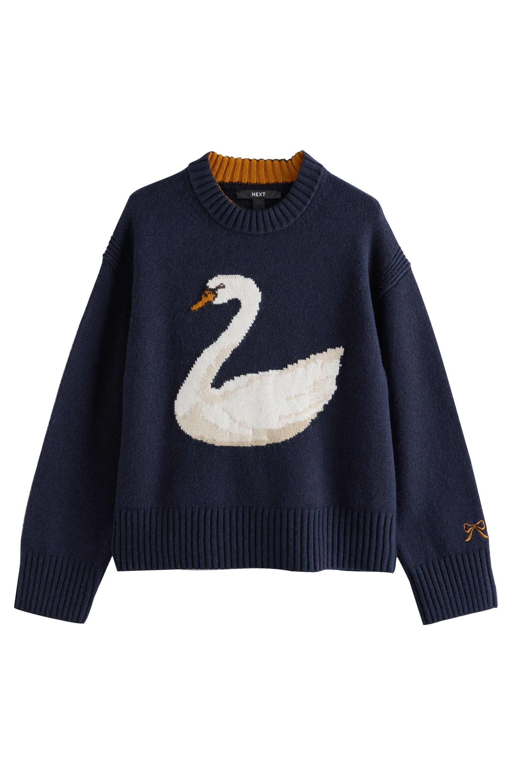 Next Strickpullover Langärmeliger Rundhalspullover mit Wollanteil (1-tlg) günstig online kaufen