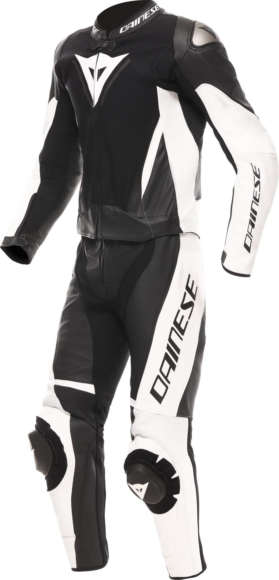 Dainese Motorradkombi Demon Sprint 2-Teiler Motorrad Lederkombi Atmungsaktiv,Ellenbogenprotektoren enthalten,Hüftprotektoren enth