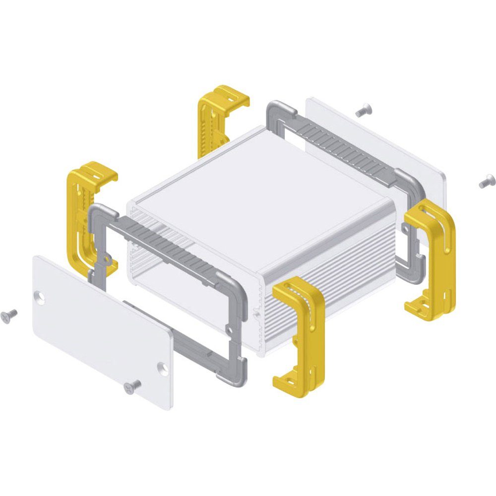 Fischer Elektronik Montagerückgehäuse Fischer Elektronik FR 55 25 100 ME 10035341 Profil-Gehäuse 114 x 63.6, (FR 55 25 100 ME)