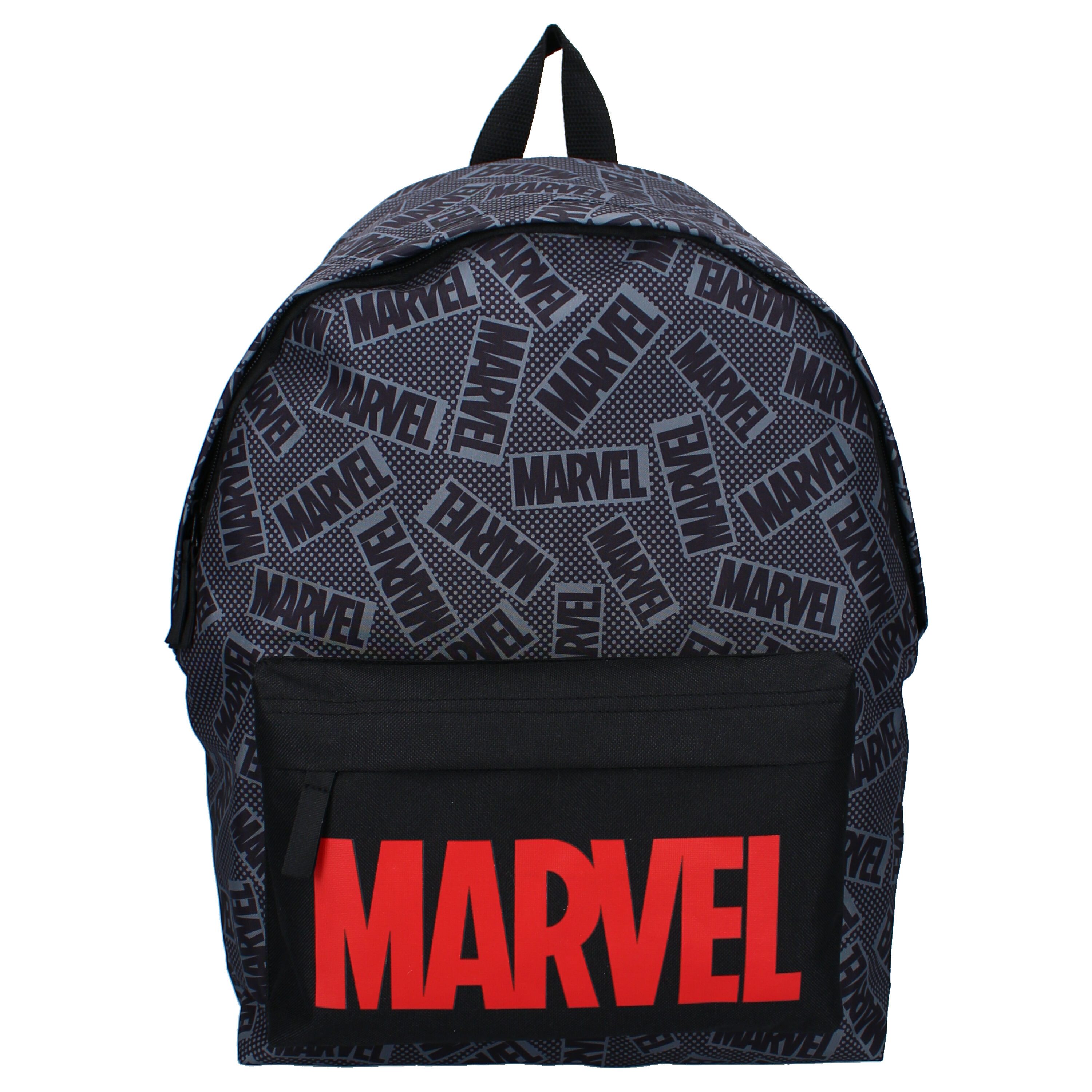 MARVEL Schulrucksack Marvel Jungen Rucksack plus Trinkflasche Gr.43x30x14 cm (2-tlg)