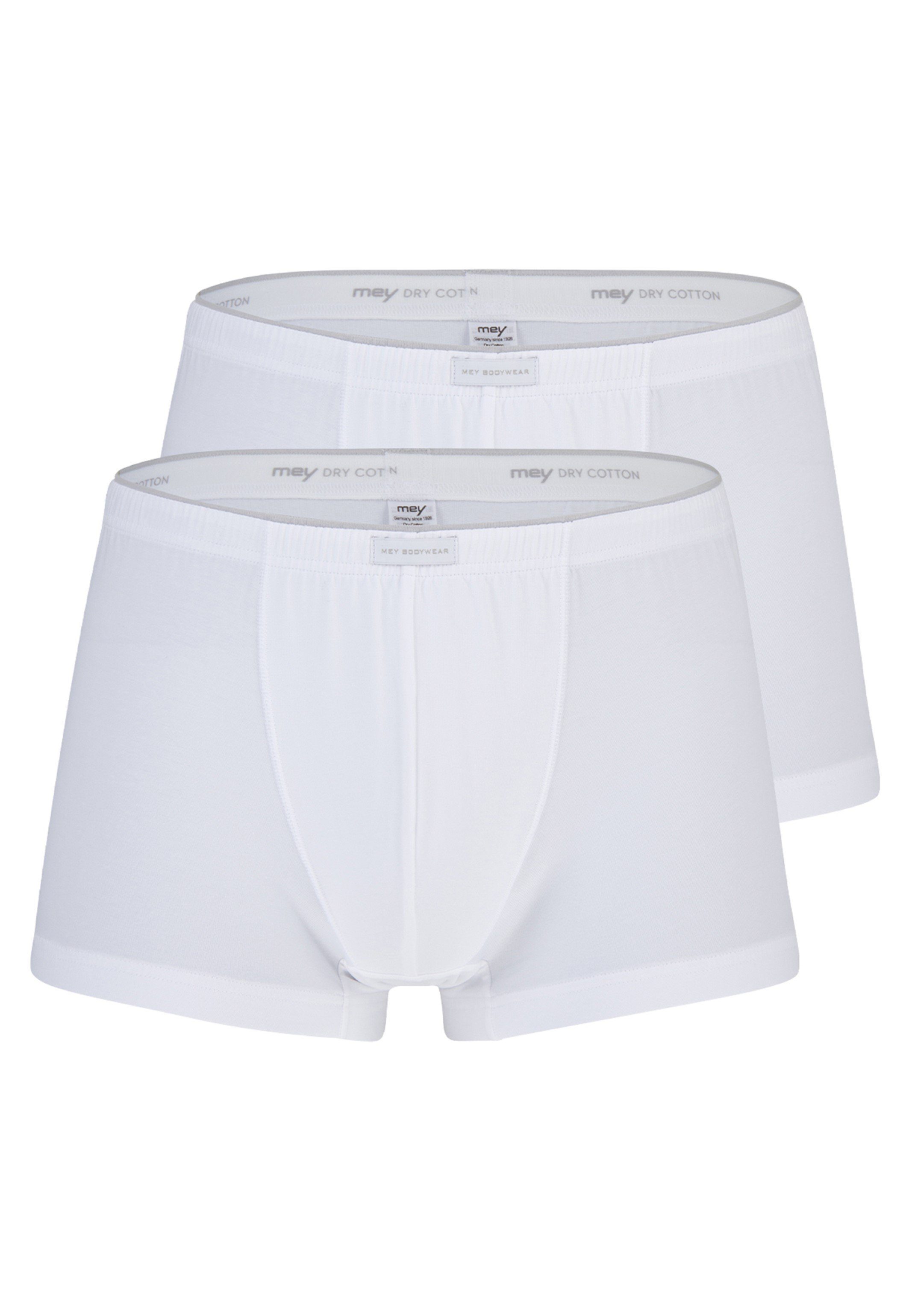 / Mey Retro - Pant Pack Dry 2er Weiß Boxer Thermoregulierend Cotton 2-St) Short - Retro Baumwolle (Spar-Set,