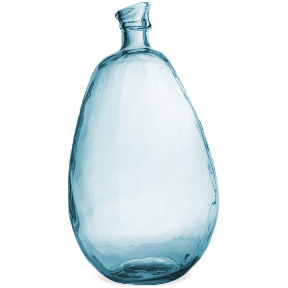 (1 matches21 26x47 klar Blumentopf oval Vase bauchig St) Blumenvase HOBBY Ø blau Glasvase HOME & cm
