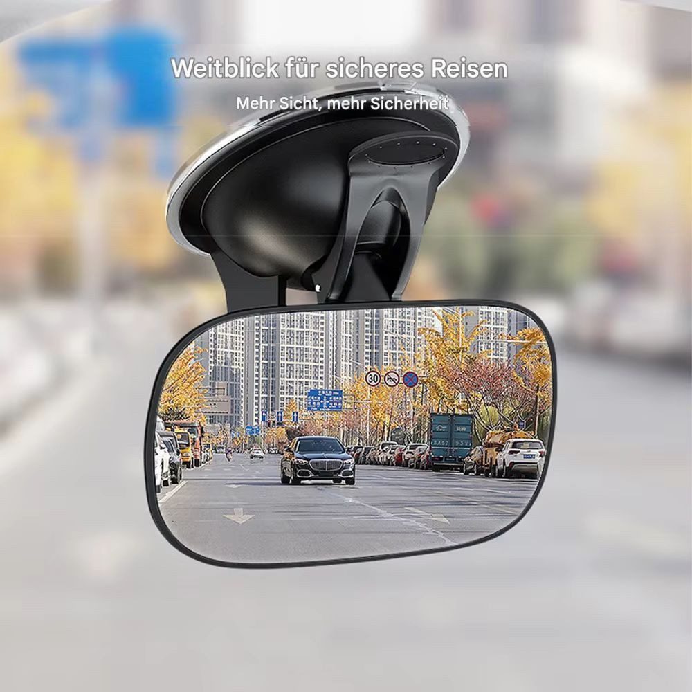 Montegoni Autospiegel Auto Innen Rückspiegel Weitwinkel – Baby & Kind Sicherheits Spiegel (Innenraum Zubehör Set, 1× Auto Rückspiegel), Weitwinkel Spiegel, 360° drehbar, bruchsicheres Acryl