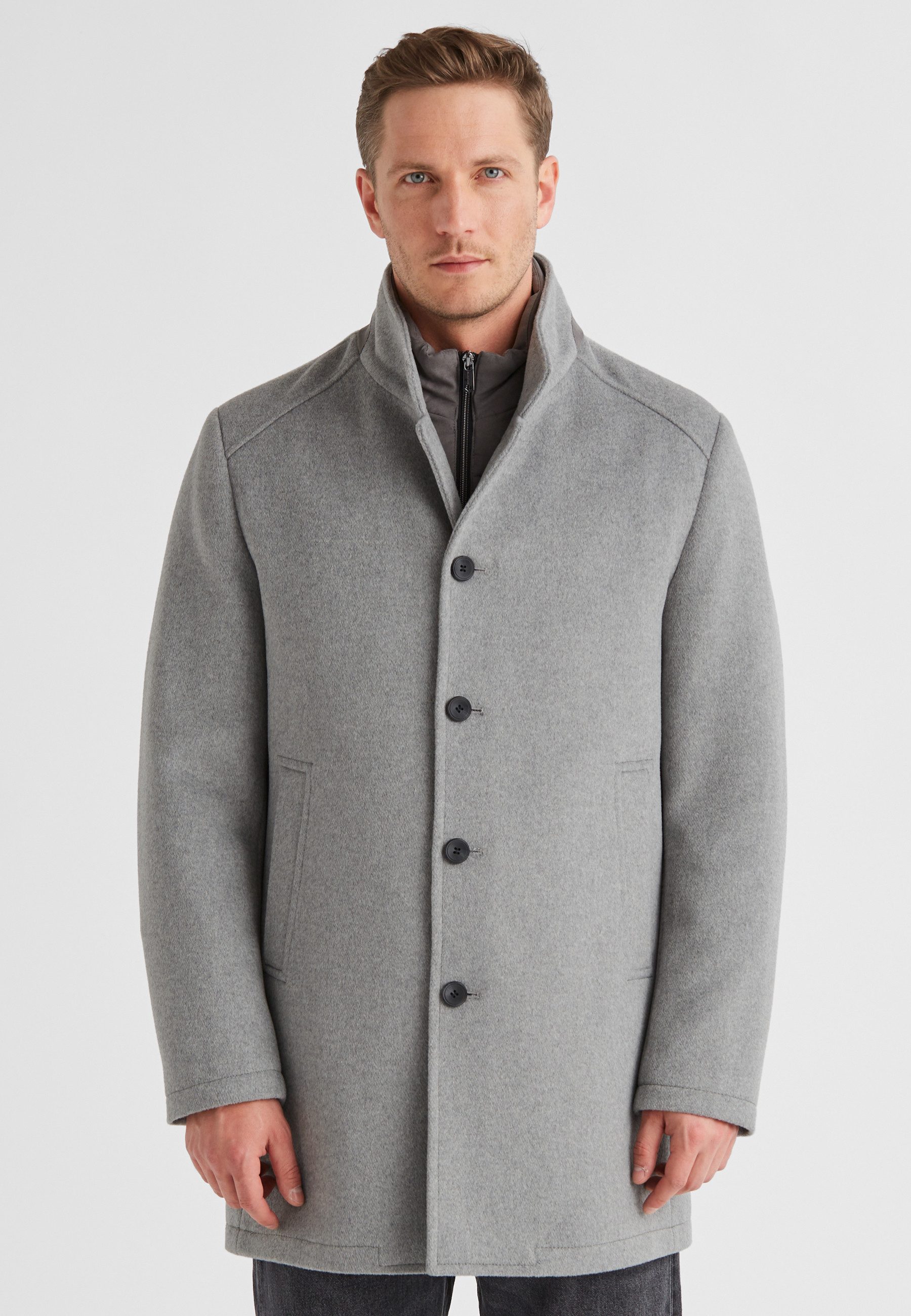 MILESTONE Kurzmantel MSDuran Herren Jacke Mantel kurz normale Passform