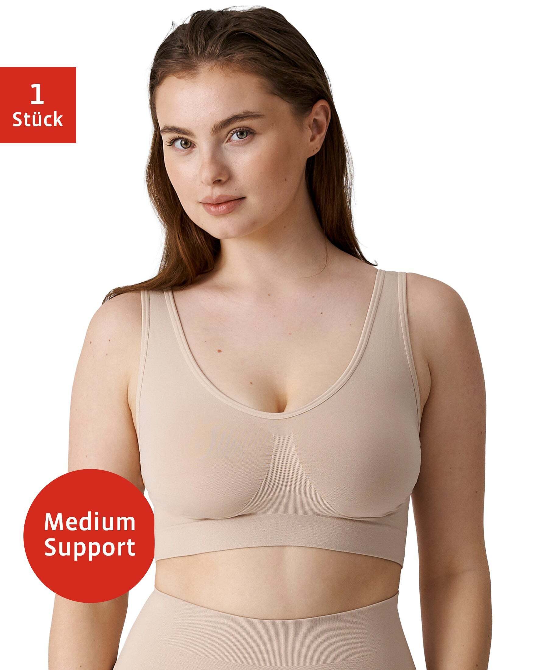 SNOCKS Bustier Bügelloser Shaping BH (1-tlg) Medium Compression, figurformend