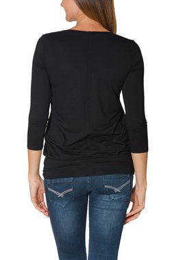 Alkato Longshirt Alkato Damen Viskose Shirt 3/4 Arm Longshirt Top