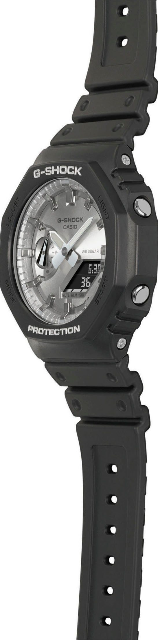 CASIO G-SHOCK Chronograph GA-2100SB-1AER, Quarzuhr,Armbanduhr,Herrenuhr,digital, bis 20 bar wasserd.Resinarmband