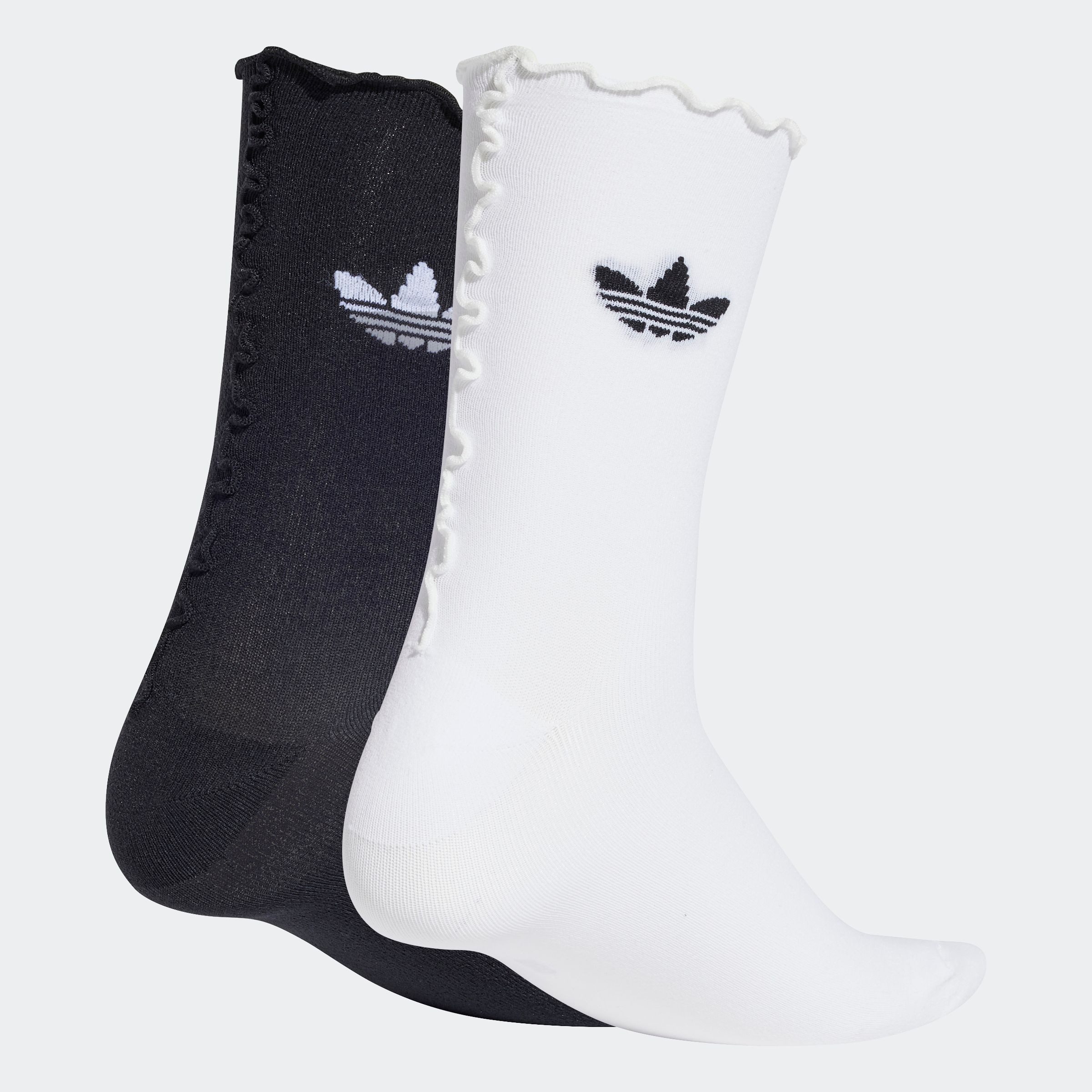 adidas Originals Sportsocken RUFFLE SOCK 2P (2-Paar) für Erwachsene, mit Rüschendetails hinten und am Bündchen
