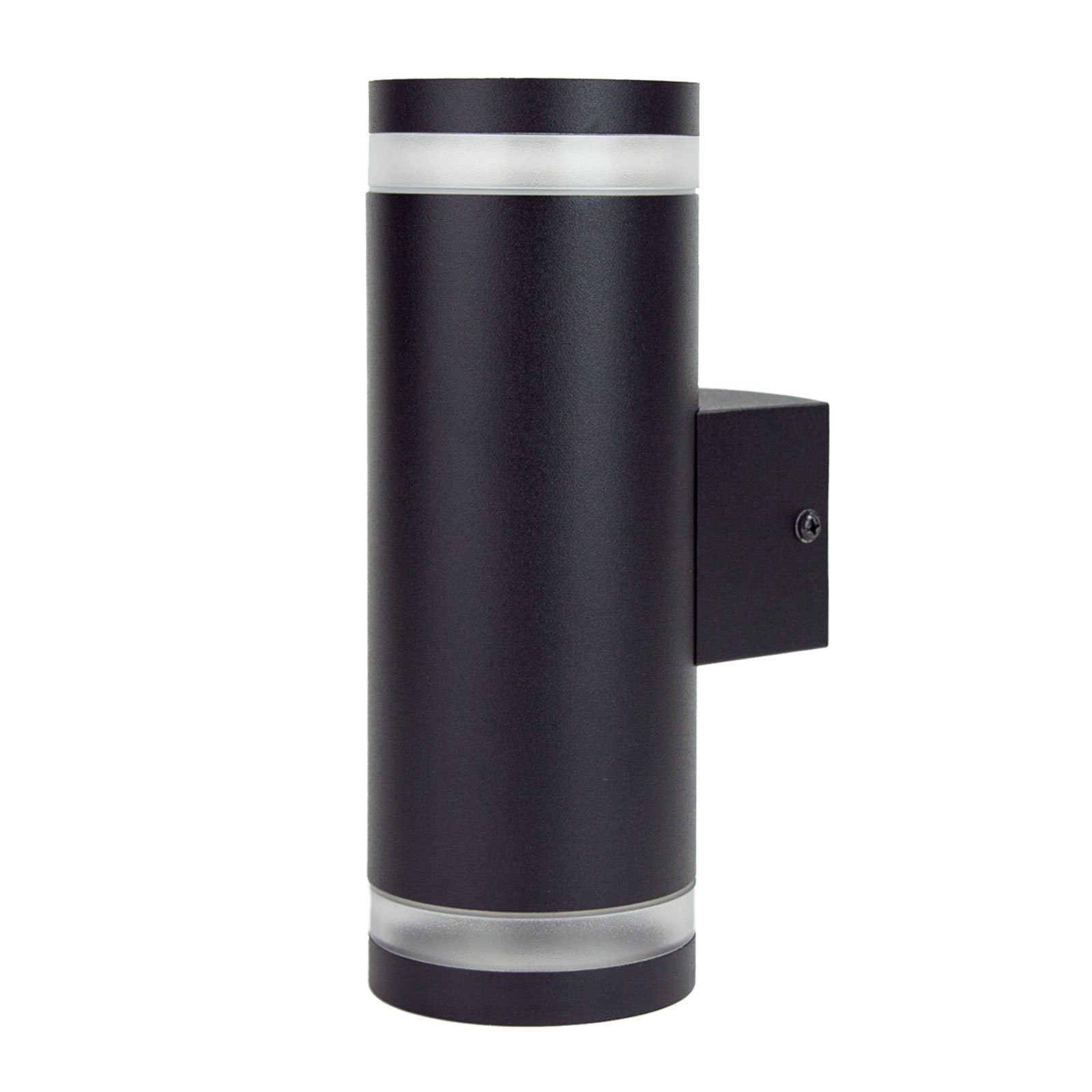 Grafner® schwarz Leuchtmittel, Aluminium-Wandlampe Down Up WL10749, ohne Wandleuchte Außen-Wandleuchte Grafner &