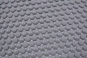 Mosani Mosaikfliesen Recycling Glasmosaik Mosaikfliesen grau matt / 10 Mosaikmatten