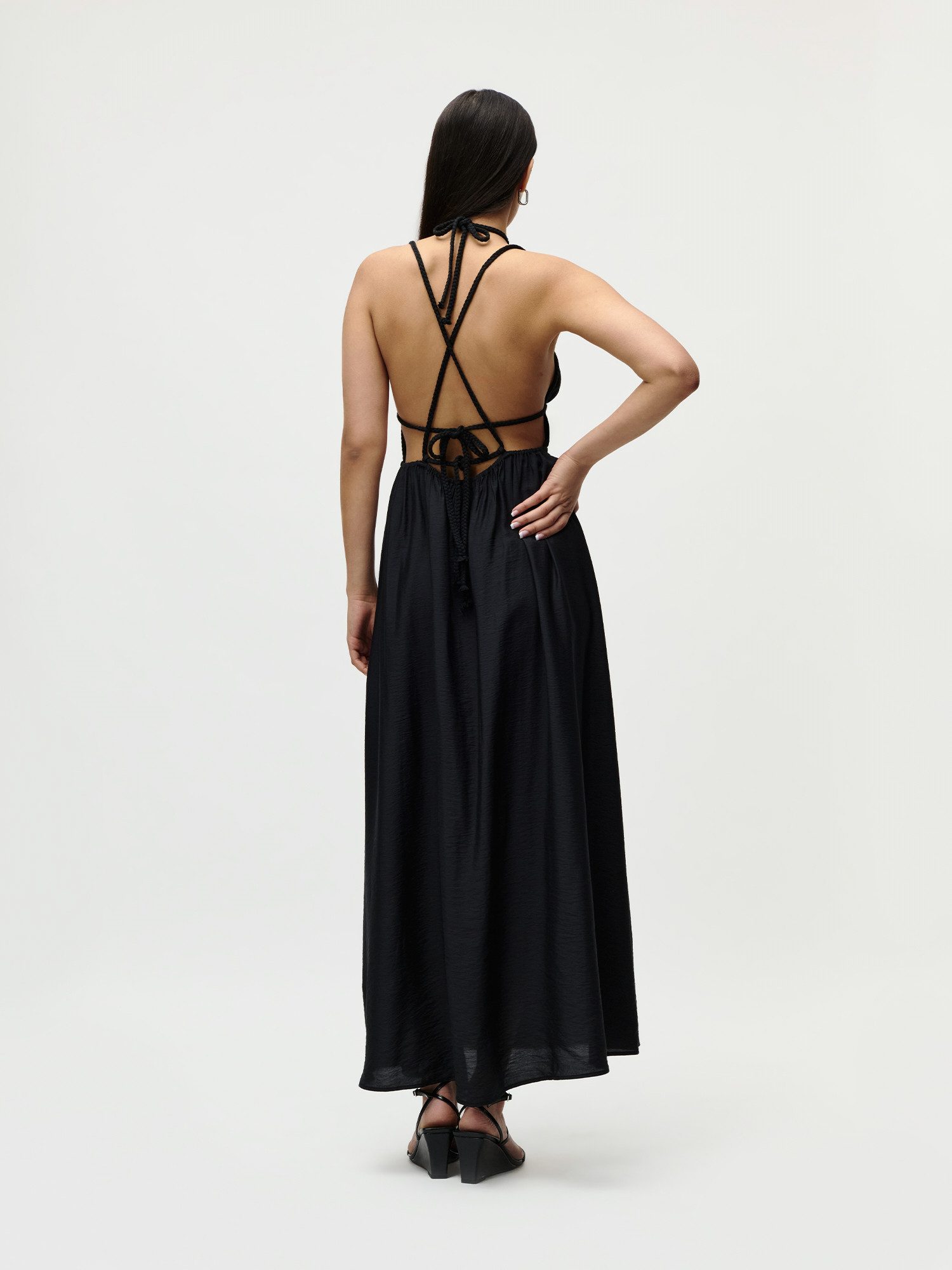 LeGer Maxikleid Hanke, LeGer by Lena Gercke Regular fit mit Kordeln zum Binden