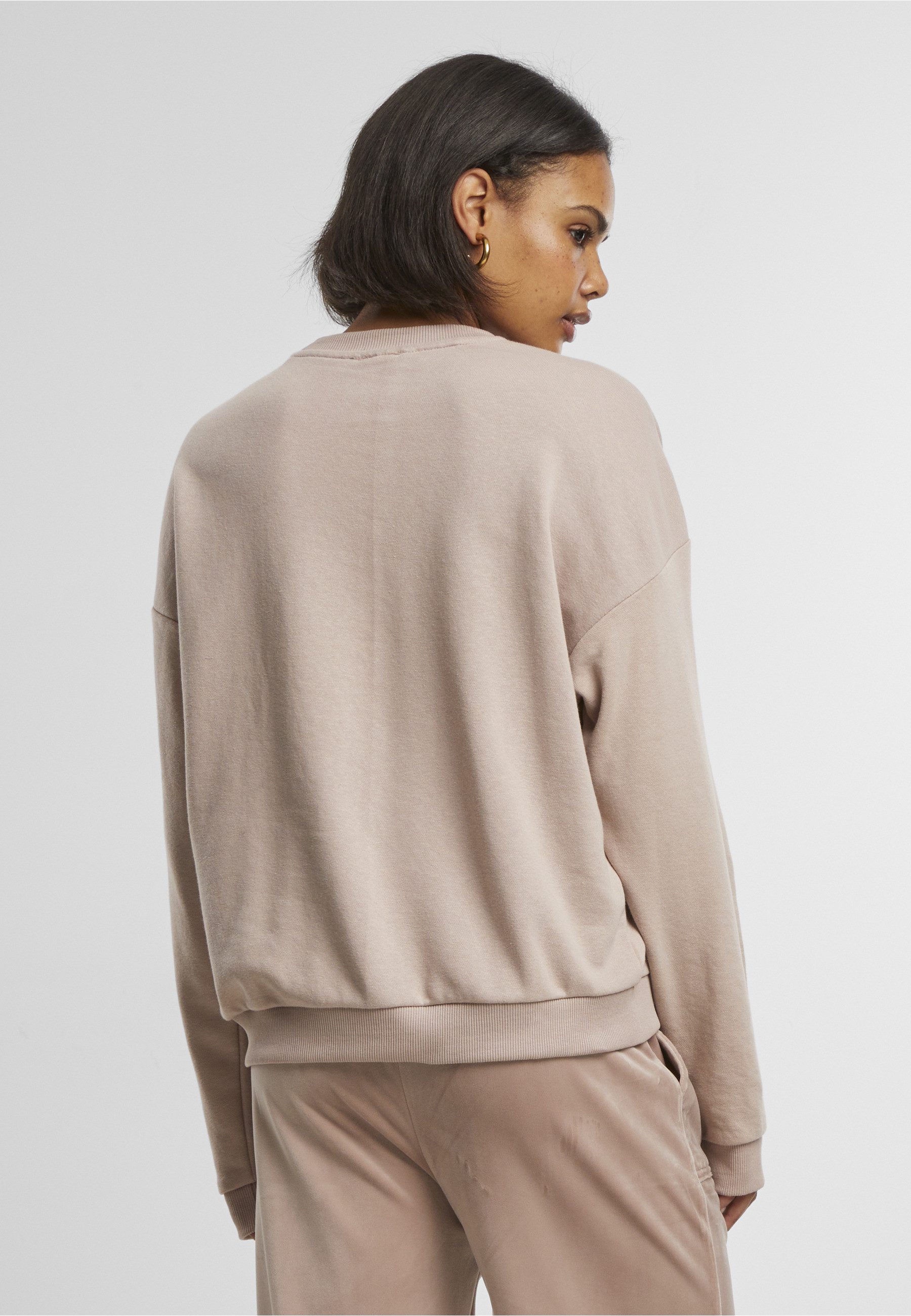URBAN CLASSICS Sweater Urban Classics Damen Ladies Oversized Light Terry Crewneck