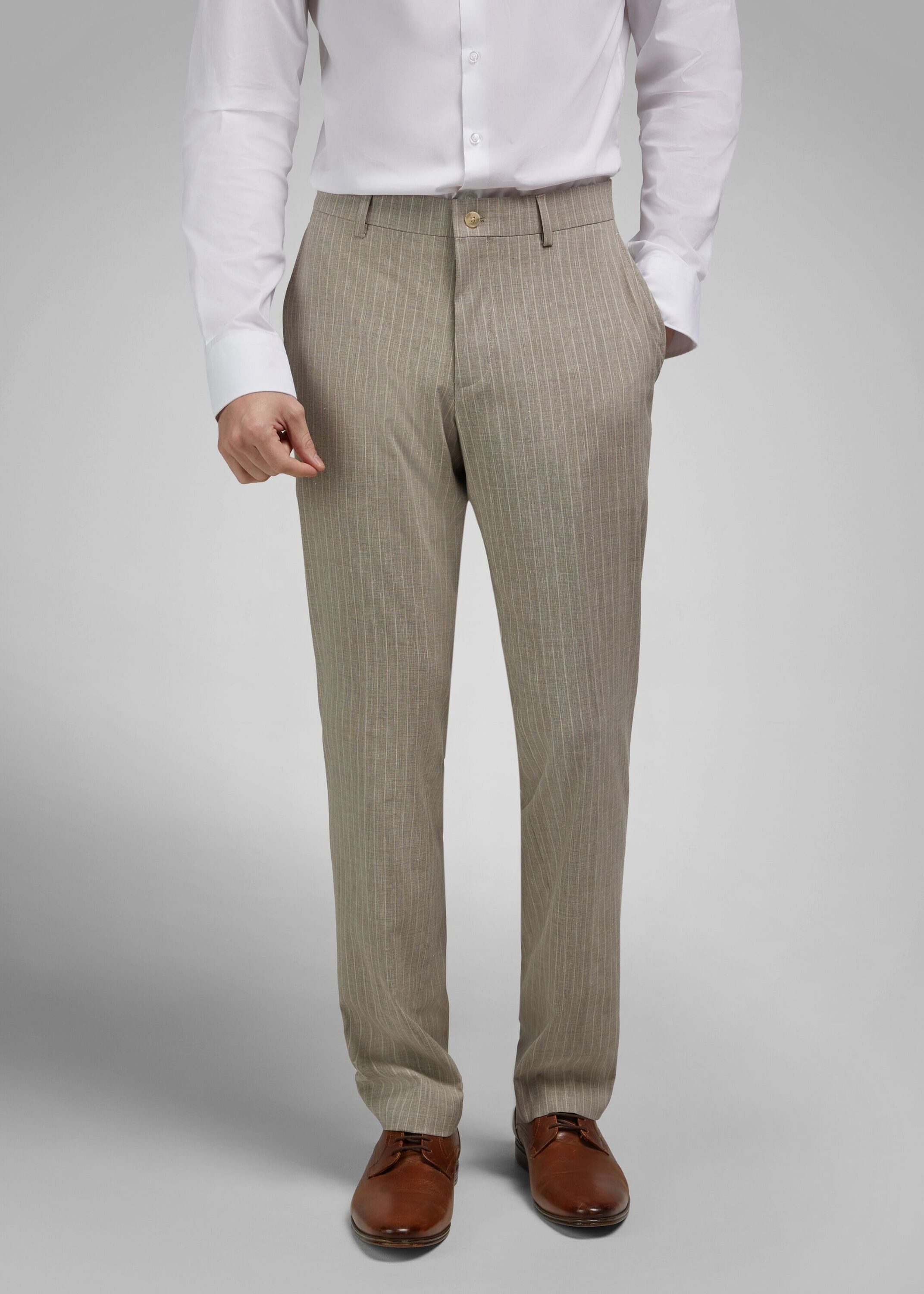 HECHTER PARIS Chinohose (1-tlg) Modern Fit Schnitt