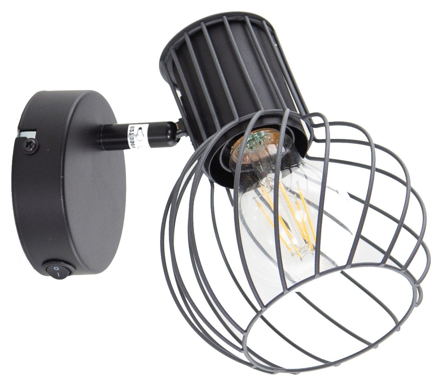 GLOBO LIGHTING Wandleuchte BEVERONE, Graphitfarben, B günstig online kaufen