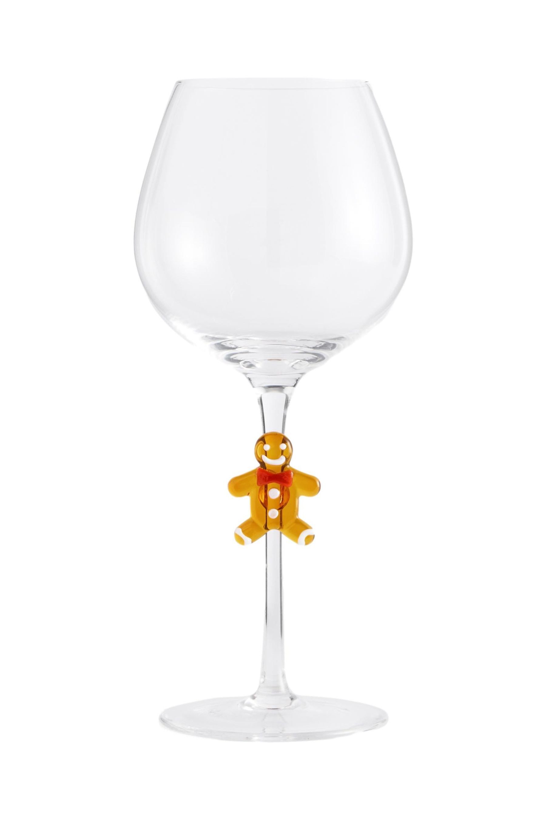 Next Cocktailglas Weihnachts-Weingläser mit Lebkuchen-Stiel, 2er-Set, 2-tlg., Glas
