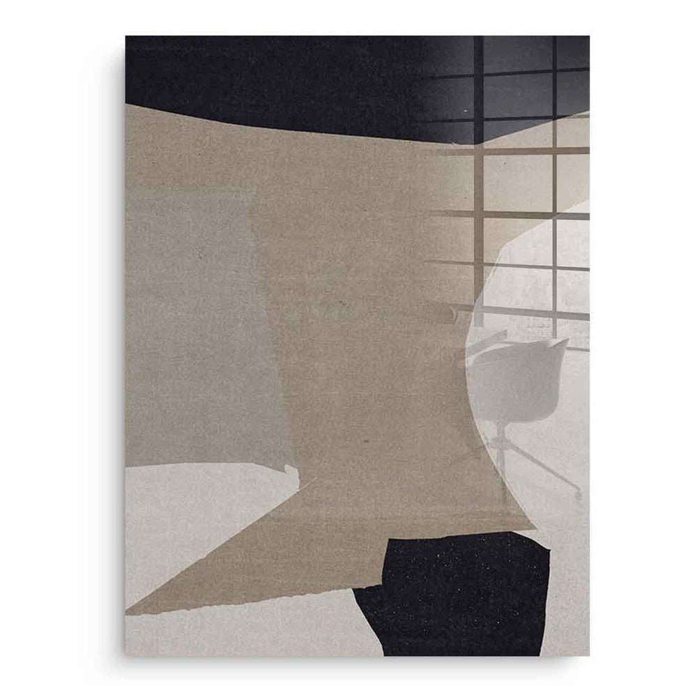 DOTCOMCANVAS® Acrylglasbild Afternoon-2 - Acrylglas, Acrylglasbild Afternoon-2 beige moderne abstrakte Kunst Druck Wandbild