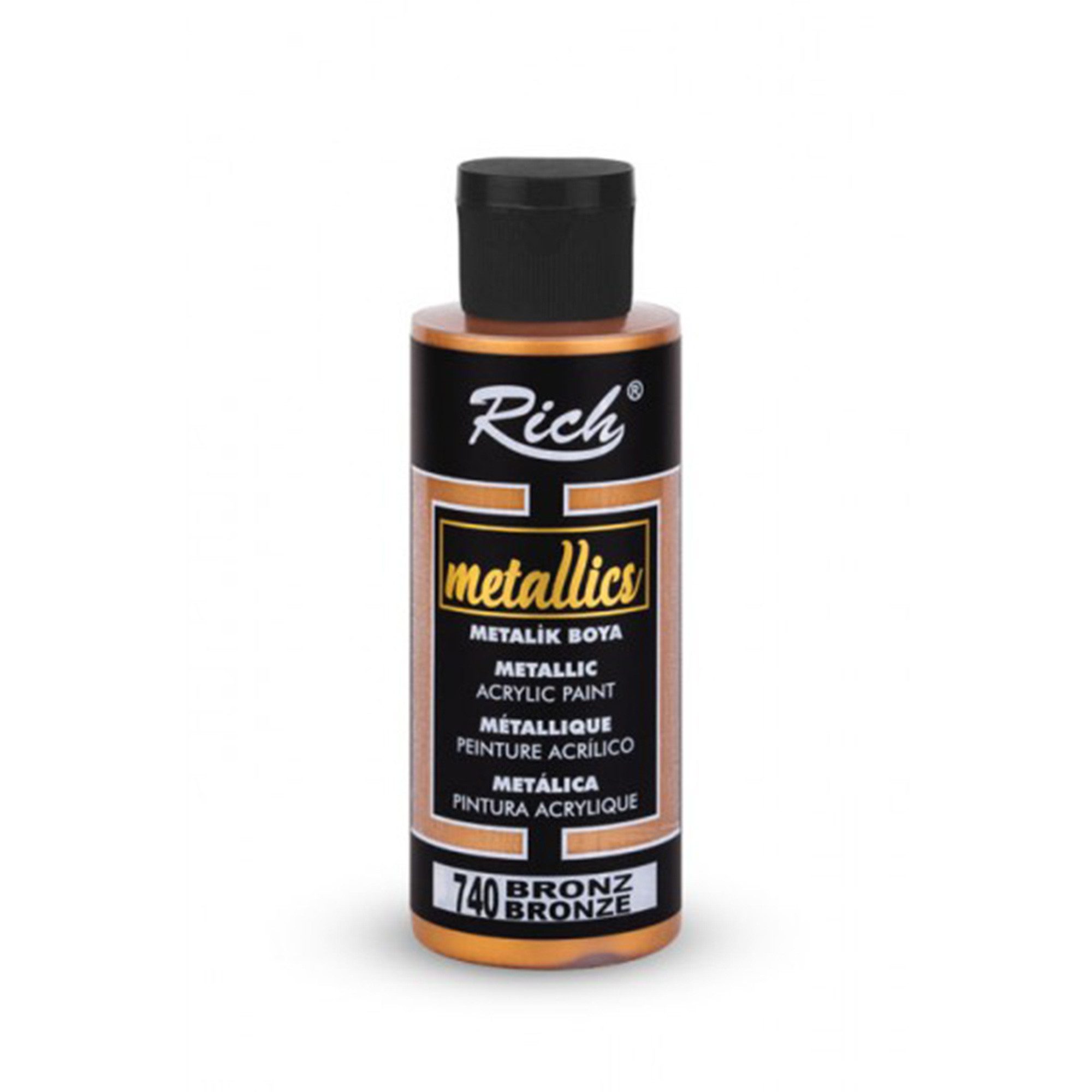 RICH Acrylfarbe Rich Metallics Effektfarbe Paint - 25/60/120/500 ml - Uber 10 Farben