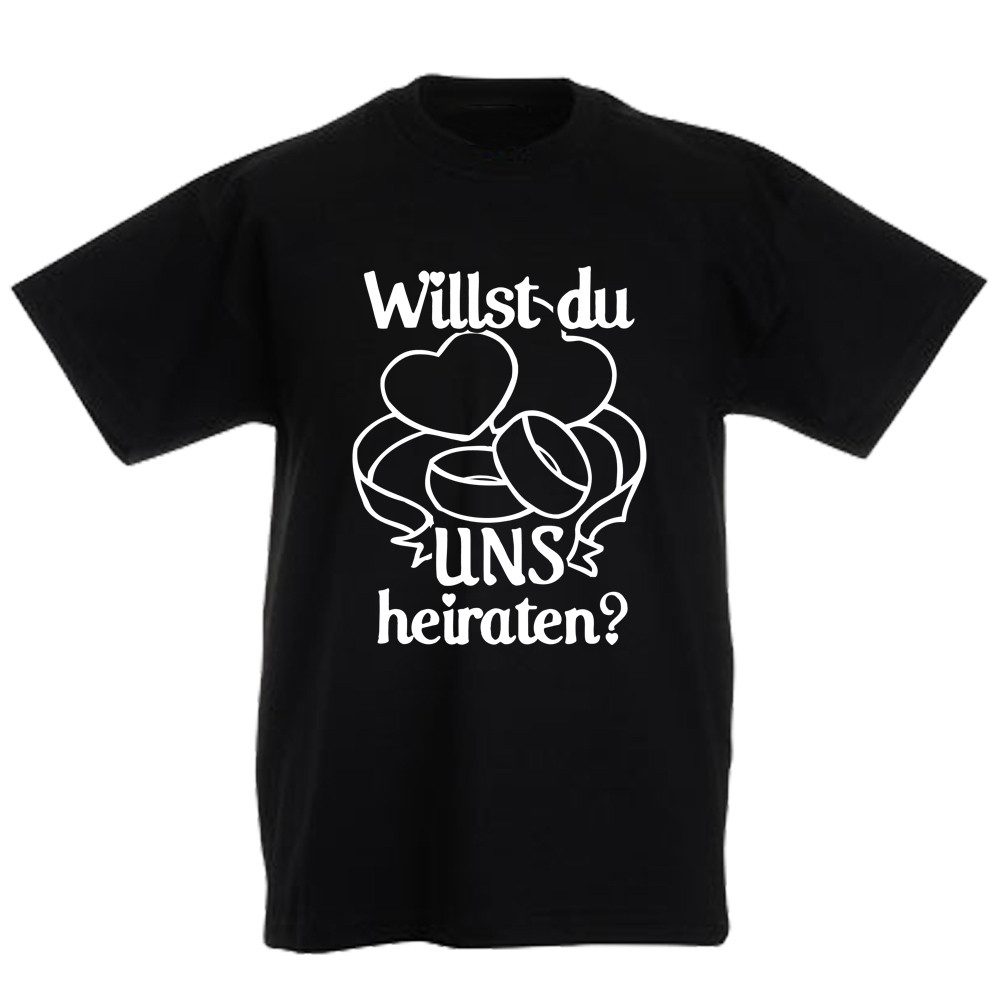 T-Shirt Willst du uns heiraten?