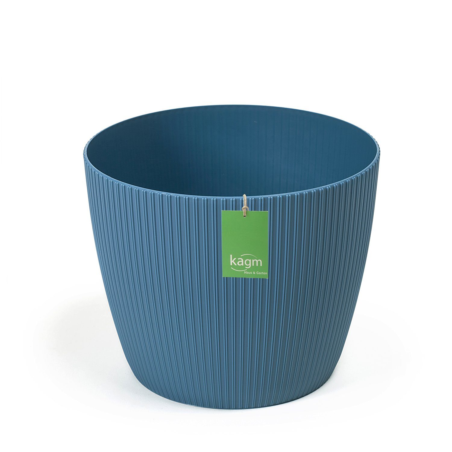 KAGM Blumentopf Übertopf Pflanztopf Rillenoptik Kunststoff UV-beständig günstig online kaufen