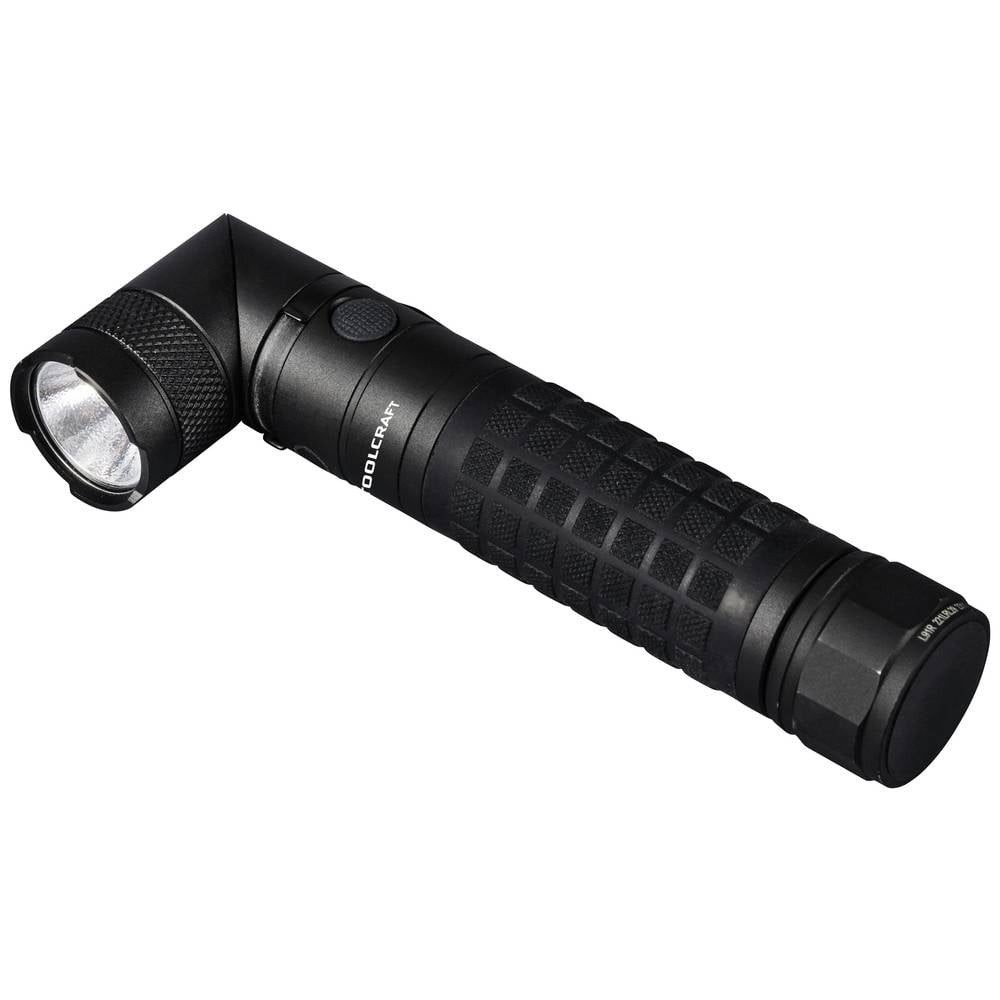 TOOLCRAFT Taschenlampe LED Taschenlampe, max. 3000 lm, aufladbar, Kopfteil TO-9469533, mit Magnethalterung, verstellbar, mit Gürtelclip, Große Reichweite