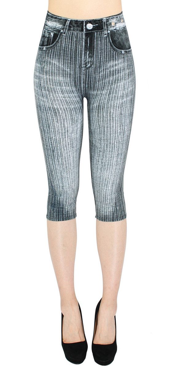 dy_mode Caprileggings Capri Jeggings Damen 3/4 günstig online kaufen