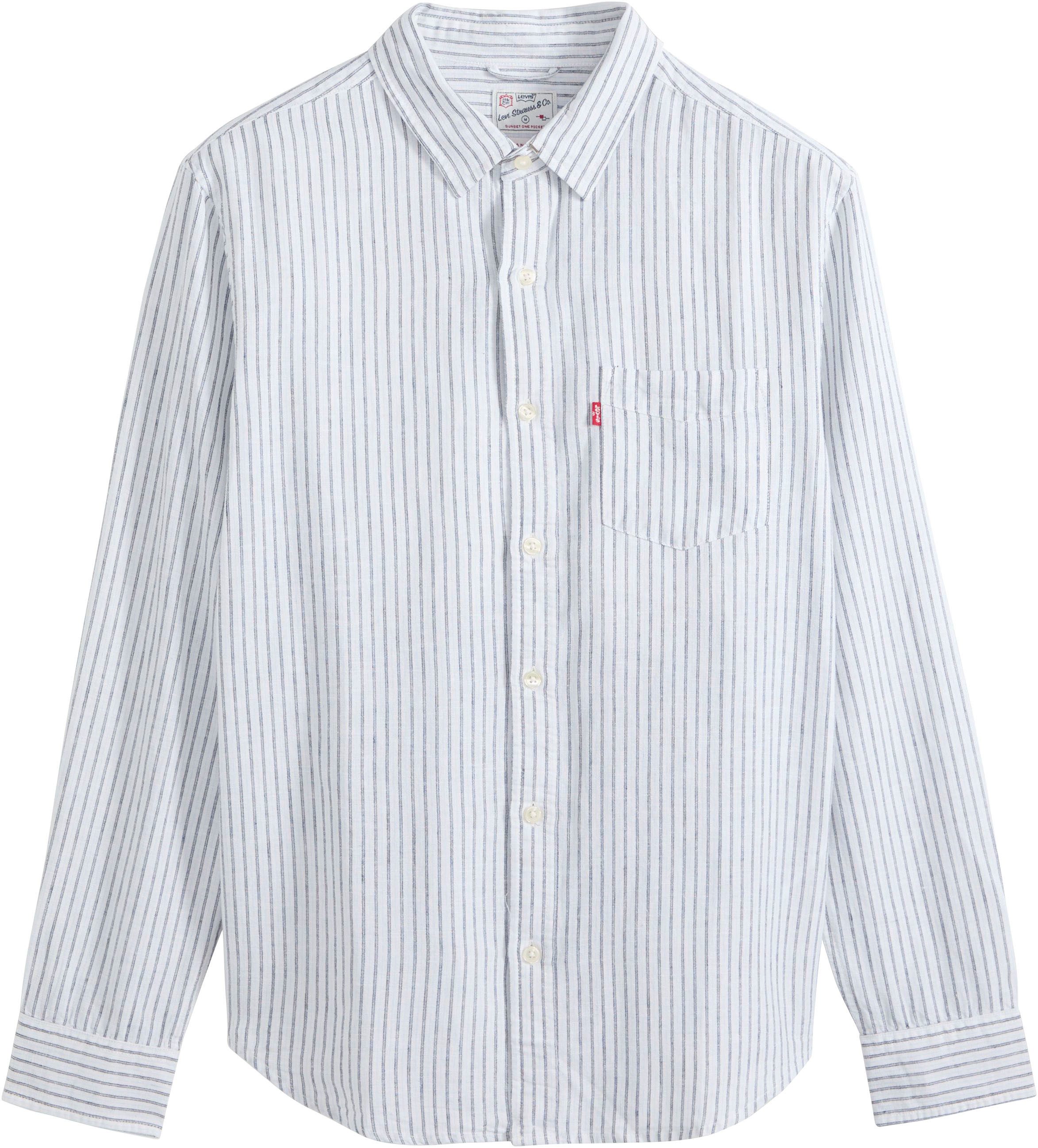 Levi's® Langarmhemd SUNSET 1 POCKET STANDARD Leinen- Struktur günstig online kaufen