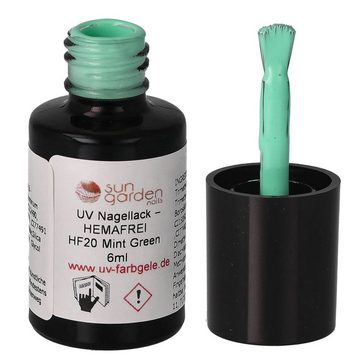 Sun Garden Nails Nagellack HF20 Mint Green - UV Nagellack 6ml – HEMAFREI
